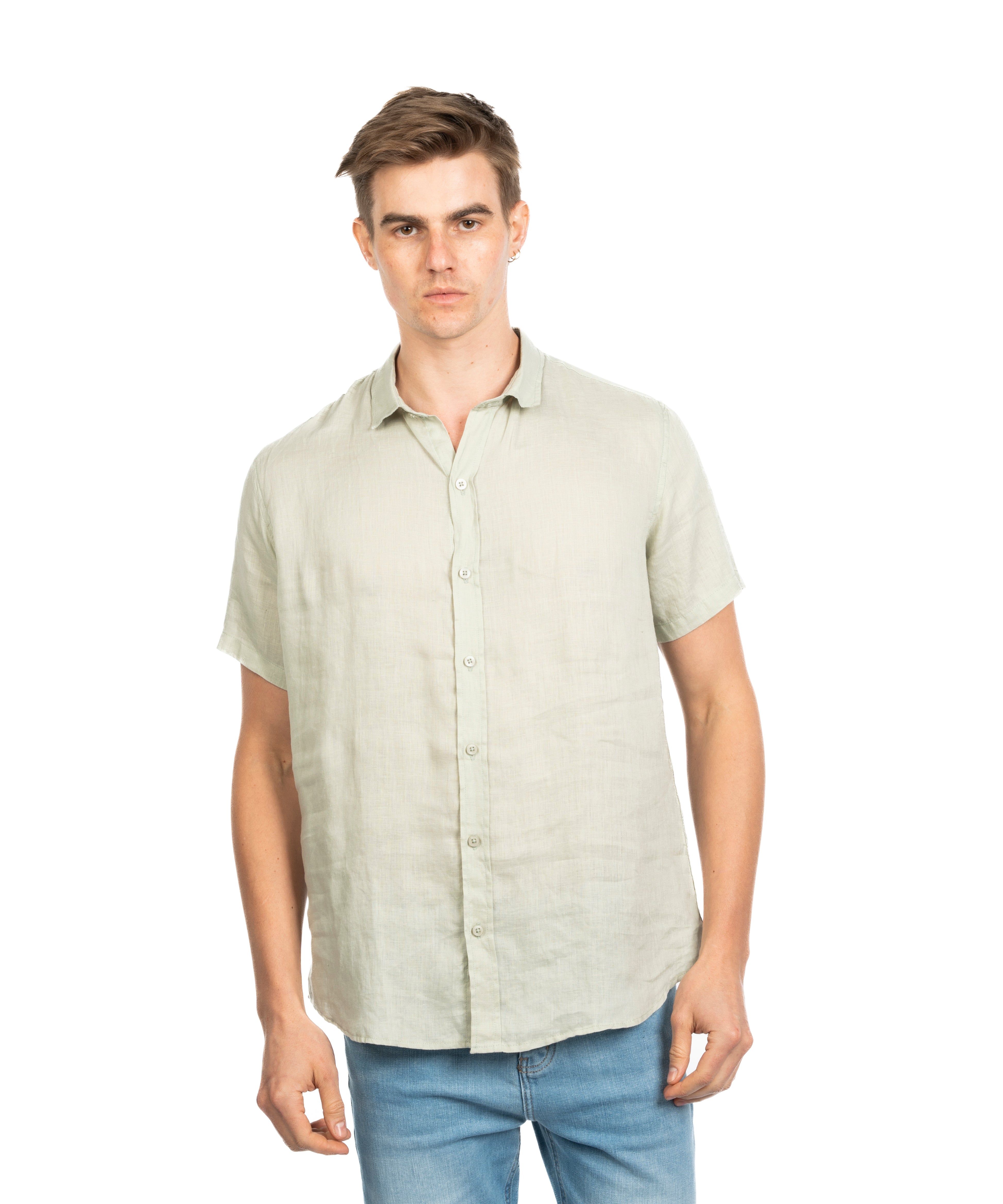 Half Sleeve Shirt - Men - Plain