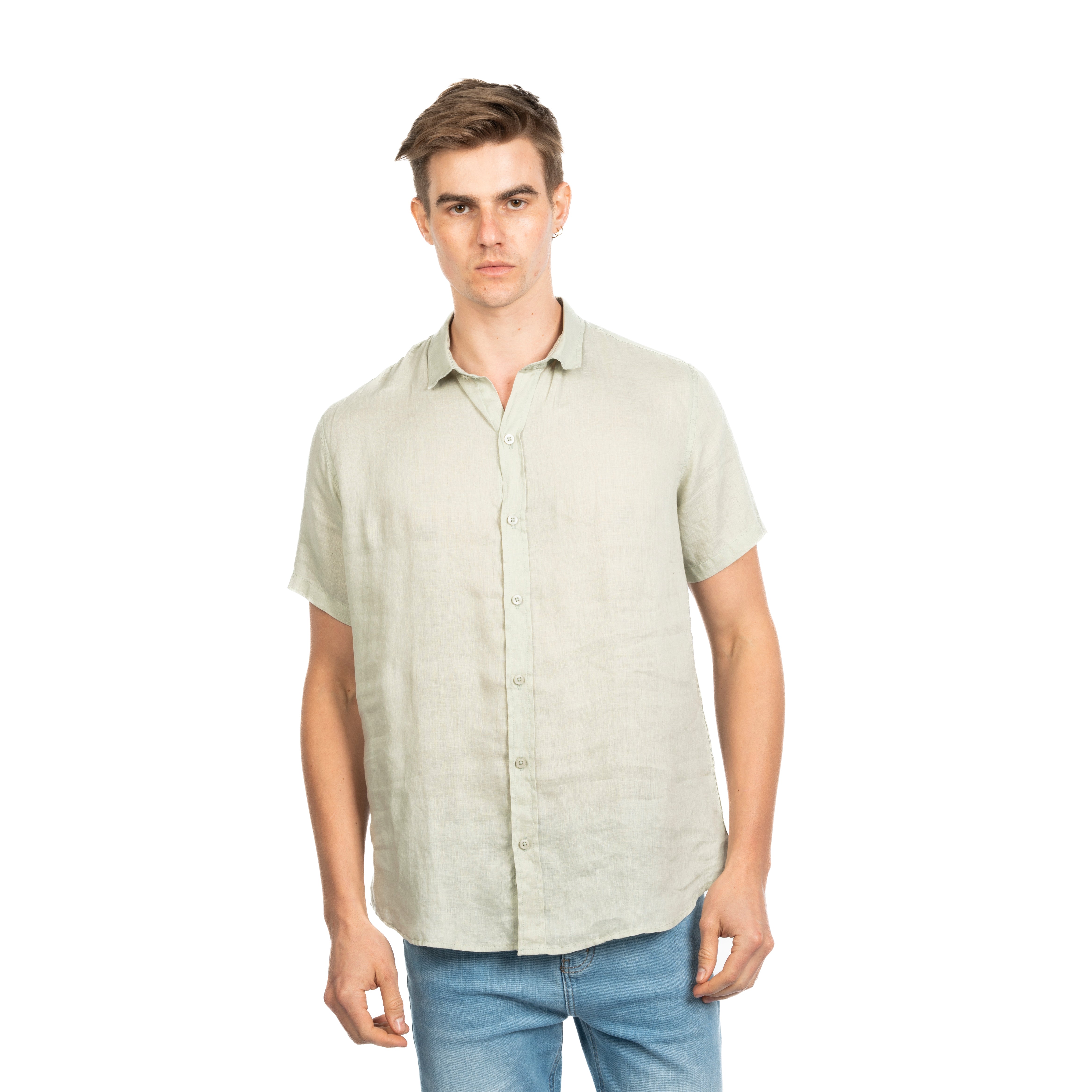 Half Sleeve Shirt - Men - Plain