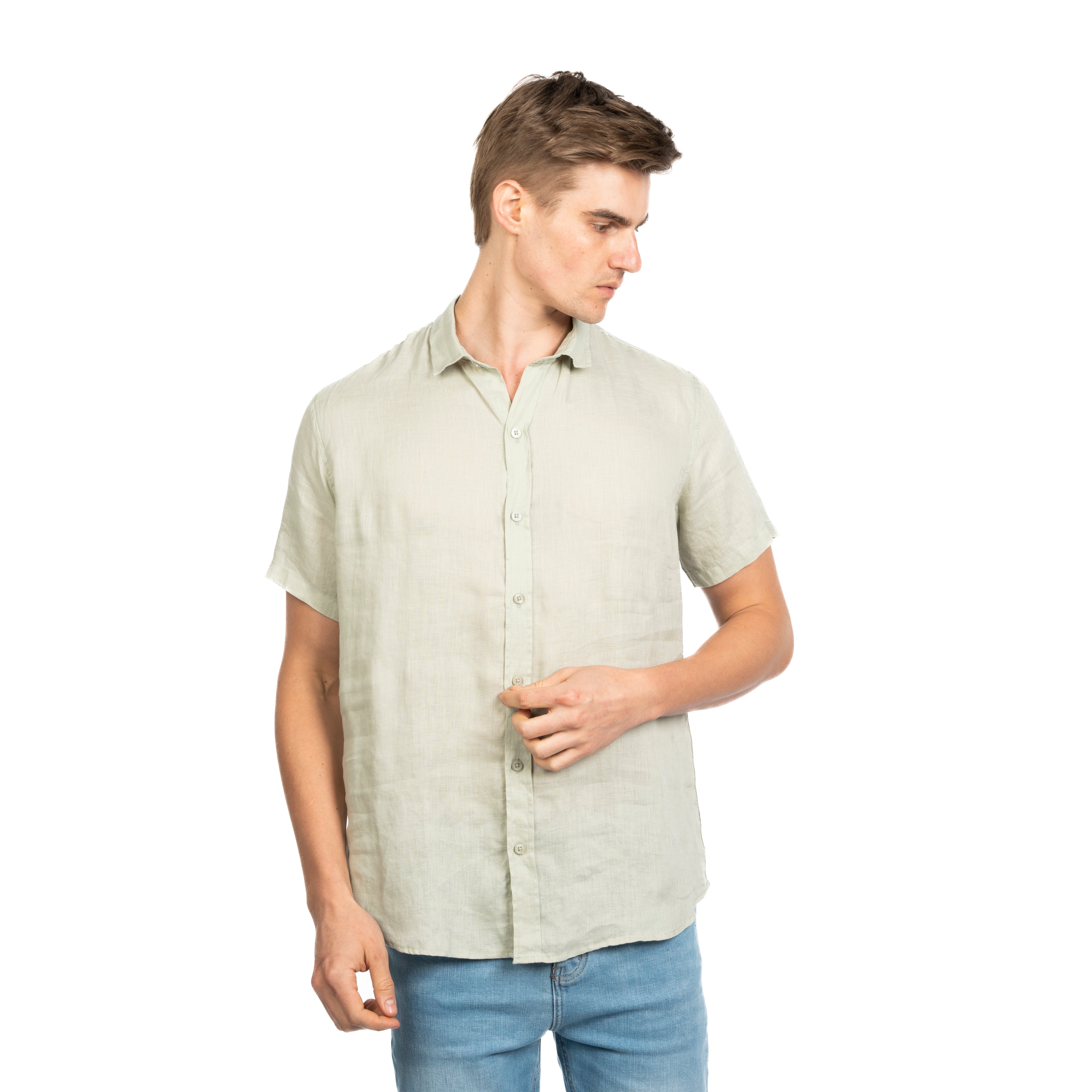 Half Sleeve Shirt - Men - Plain