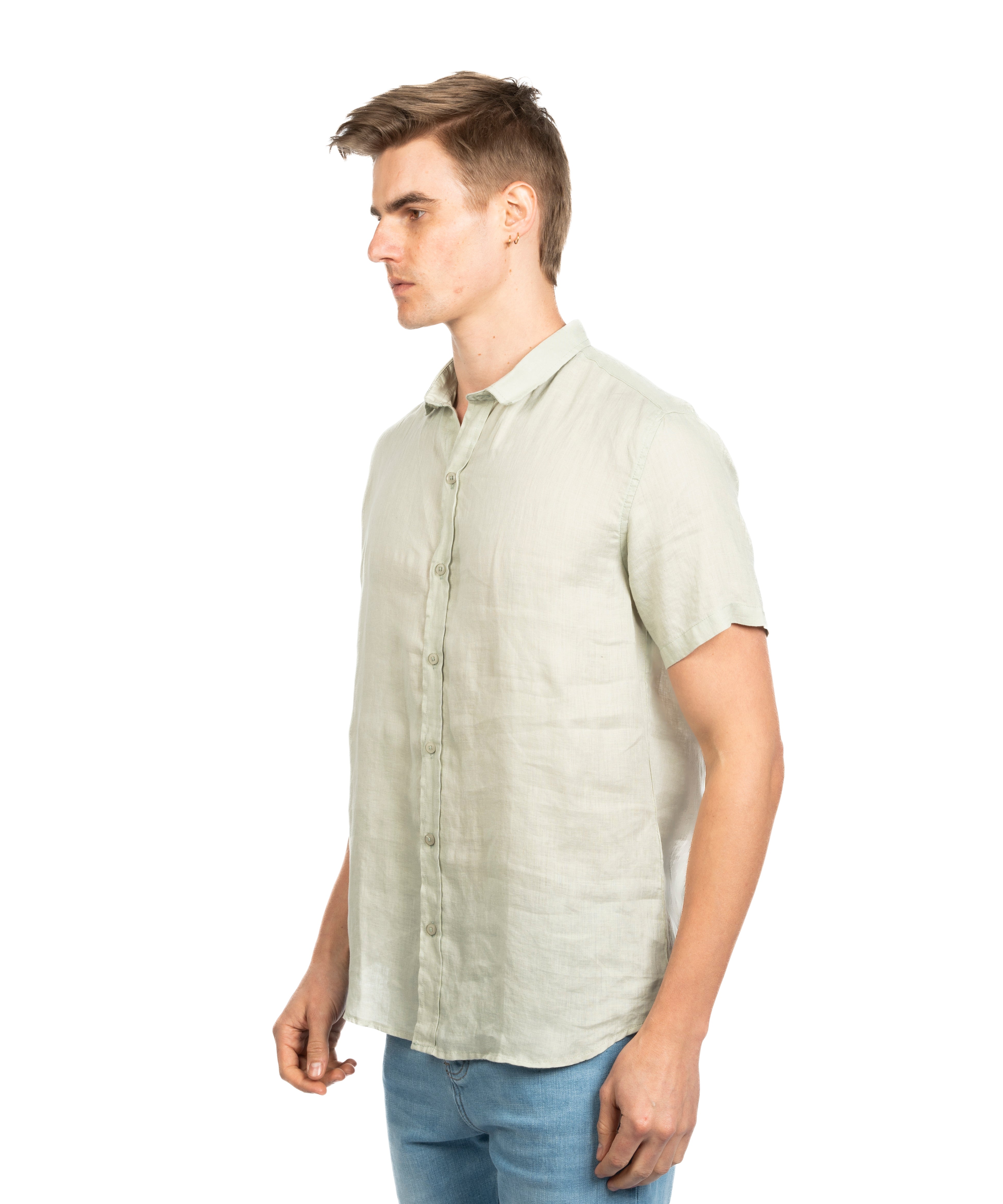 Half Sleeve Shirt - Men - Plain