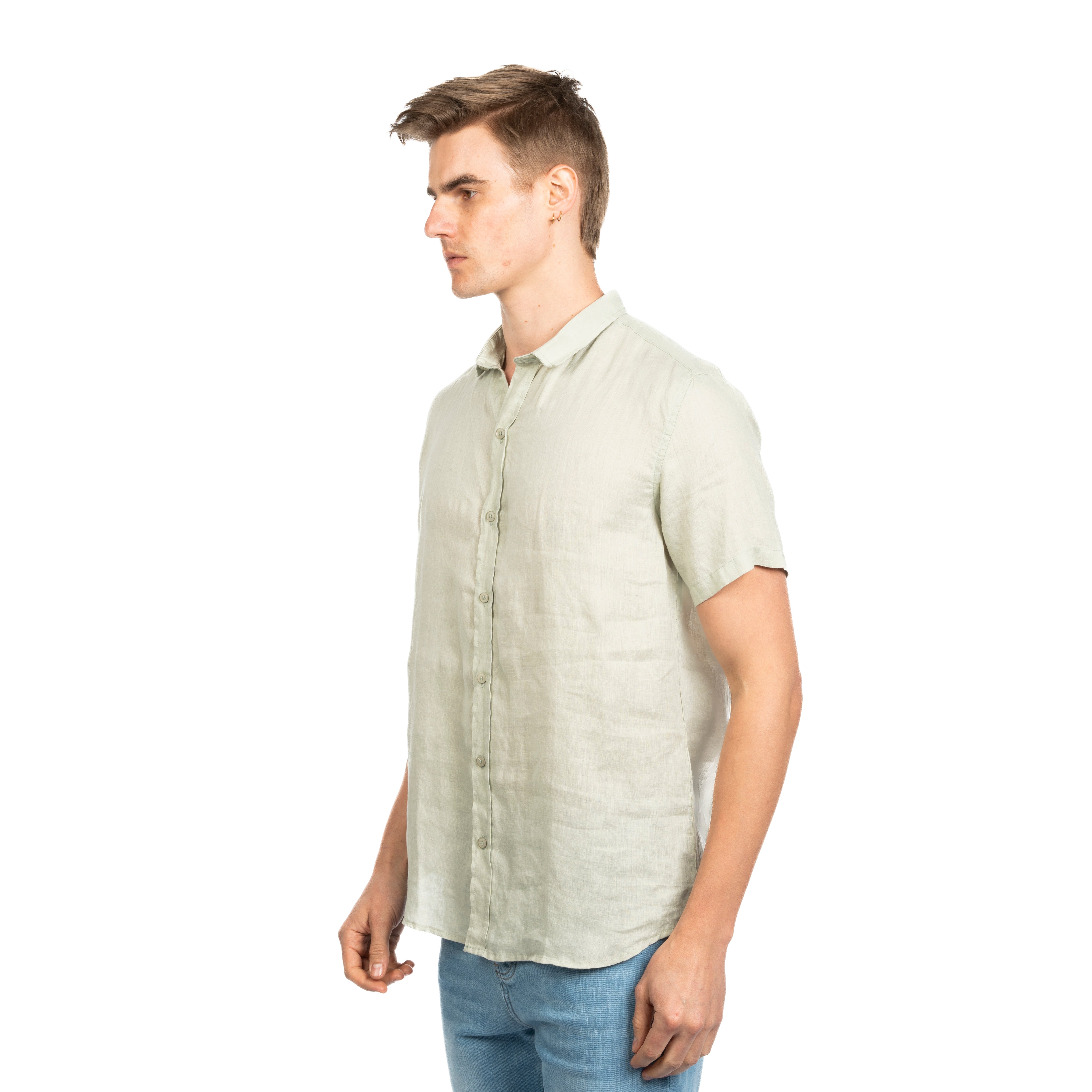 Half Sleeve Shirt - Men - Plain