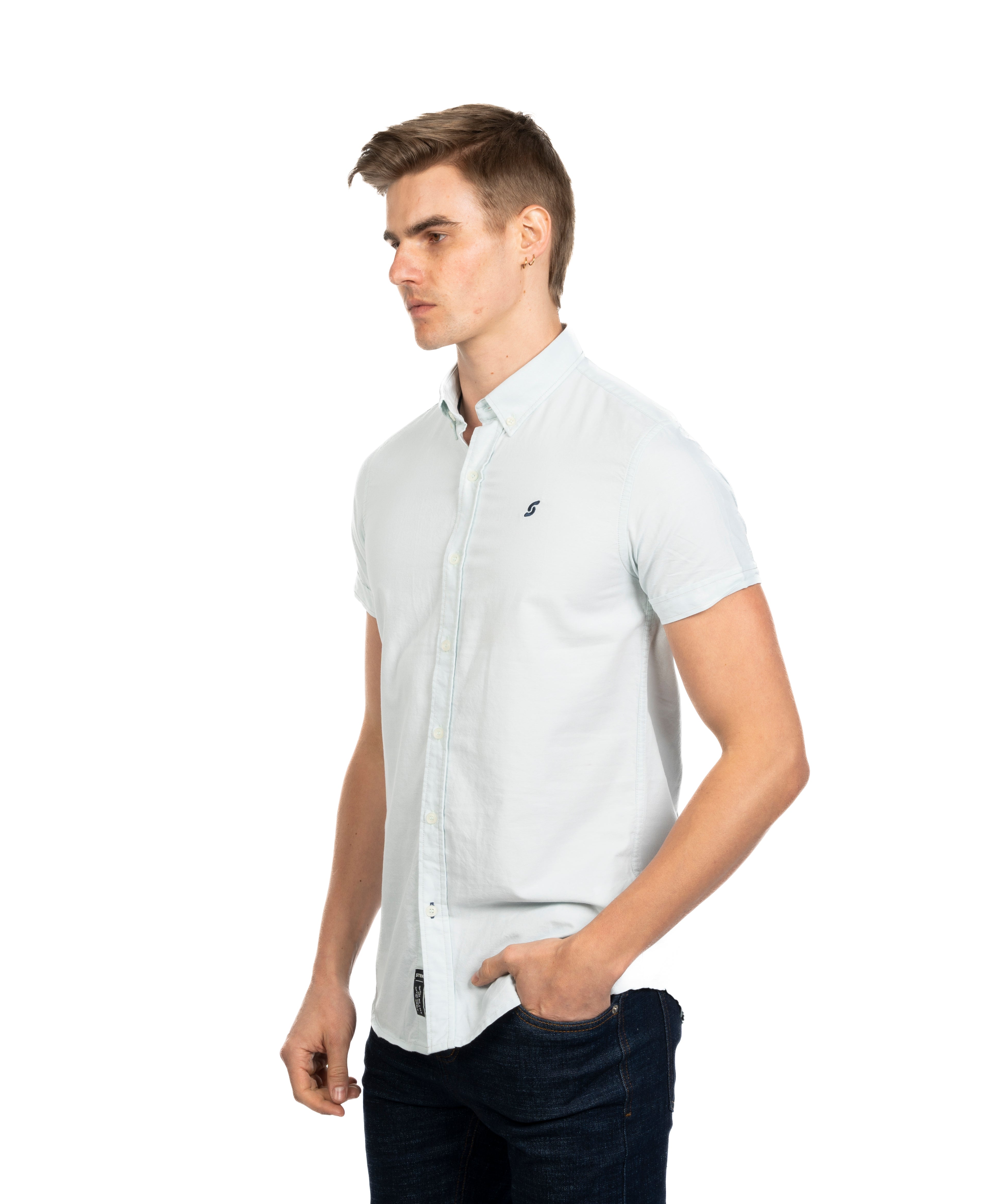 Half Sleeve Shirt - Men - Plain