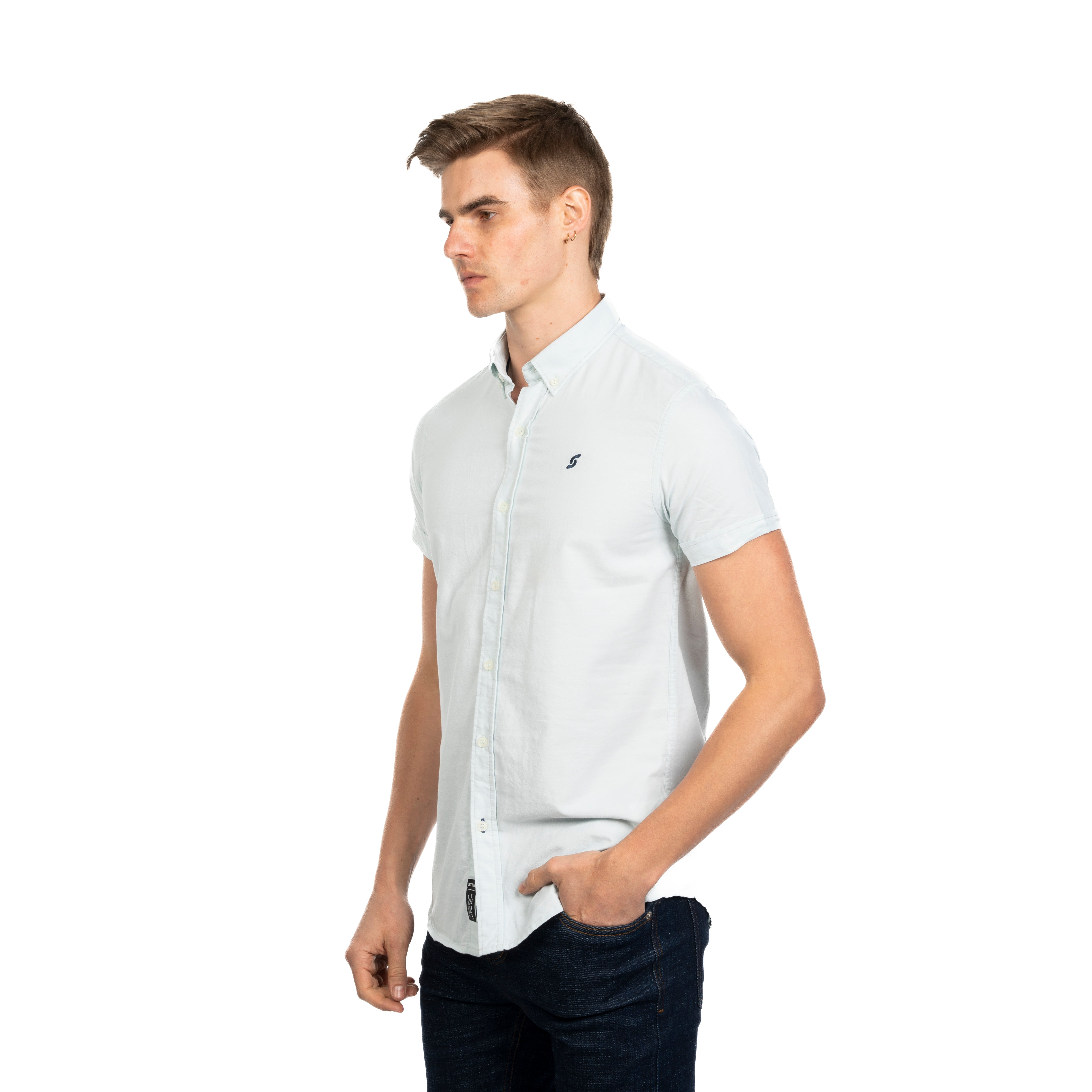 Half Sleeve Shirt - Men - Plain
