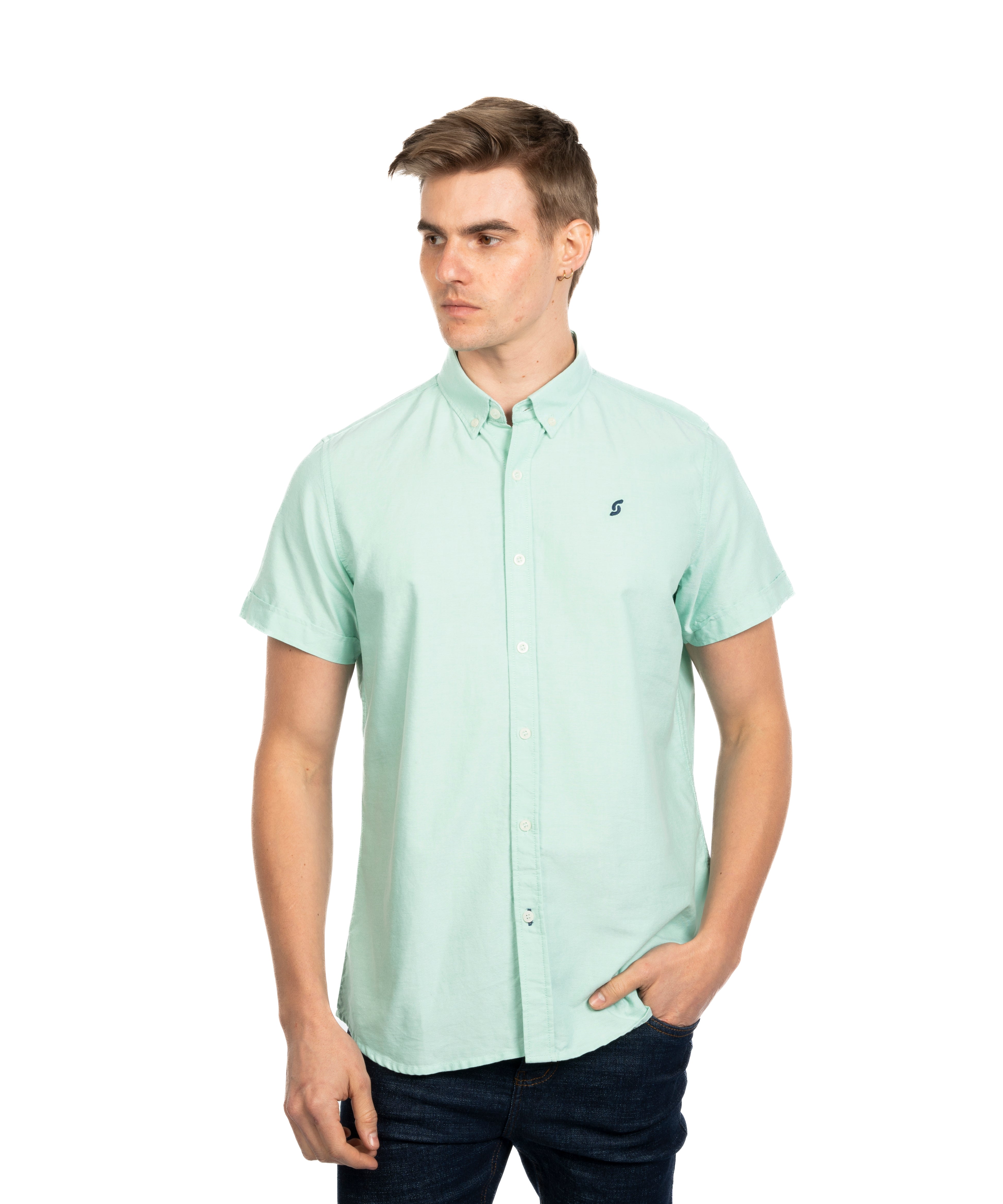 Half Sleeve Shirt - Men - Plain