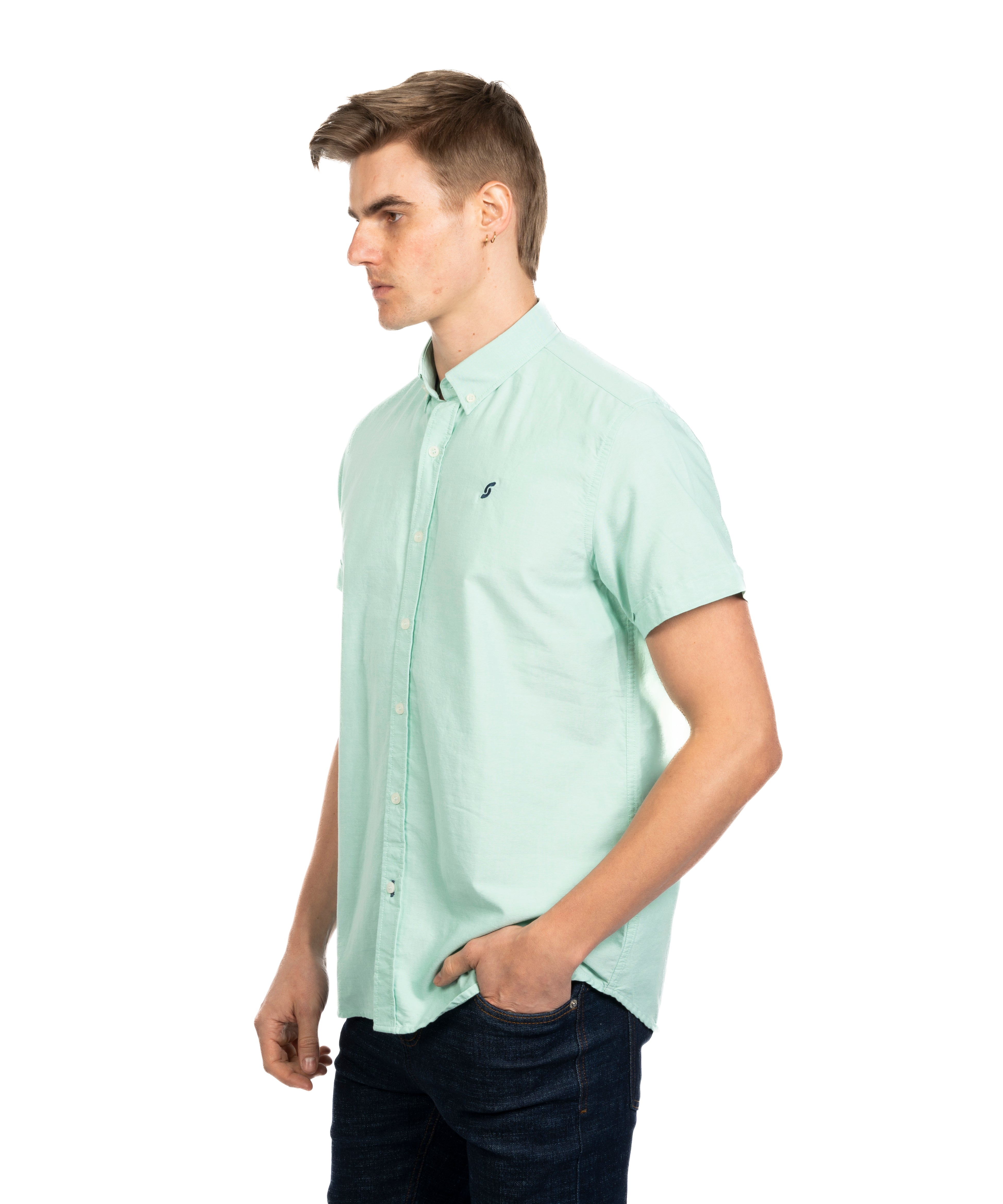 Half Sleeve Shirt - Men - Plain