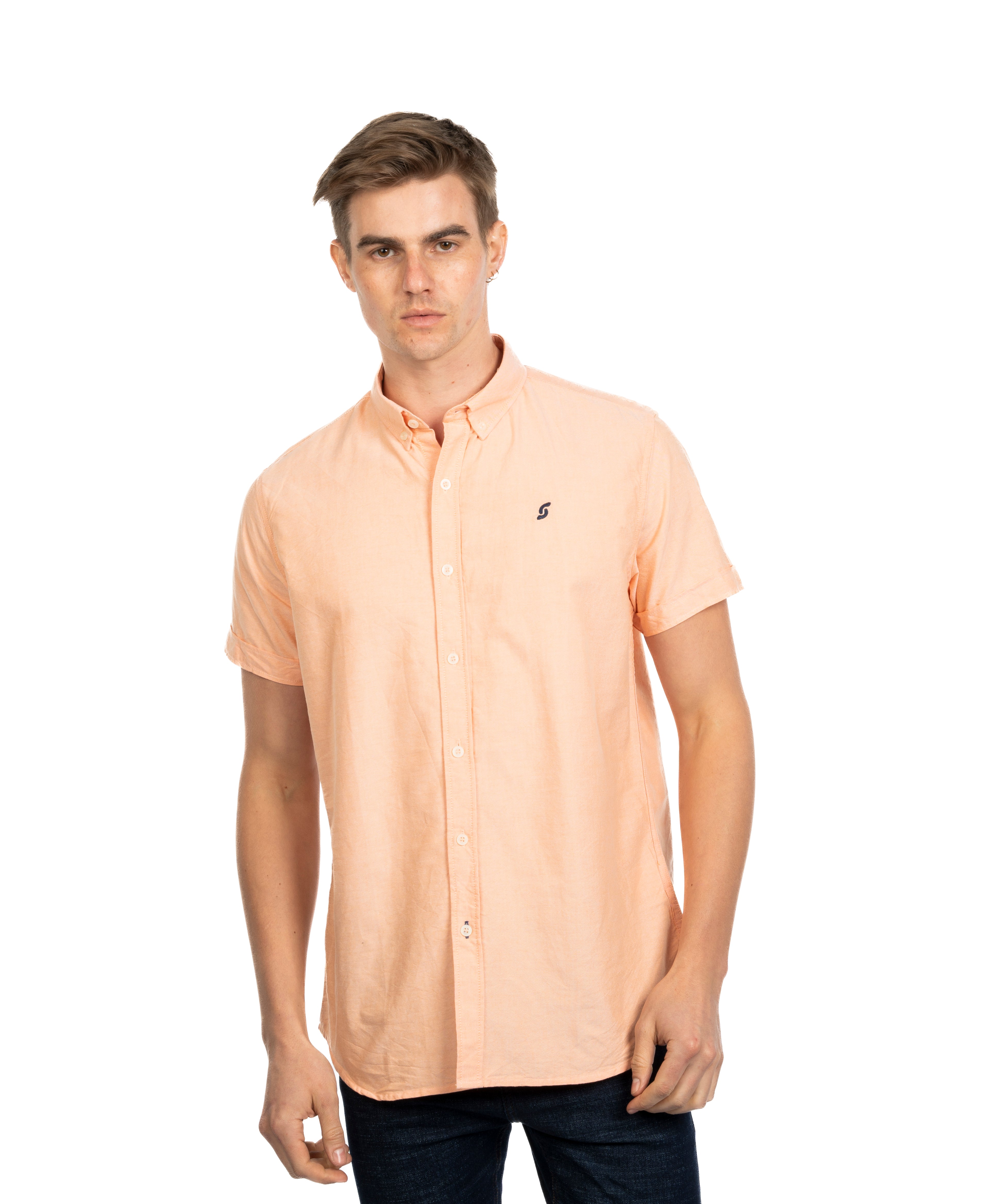 Half Sleeve Shirt - Men - Plain