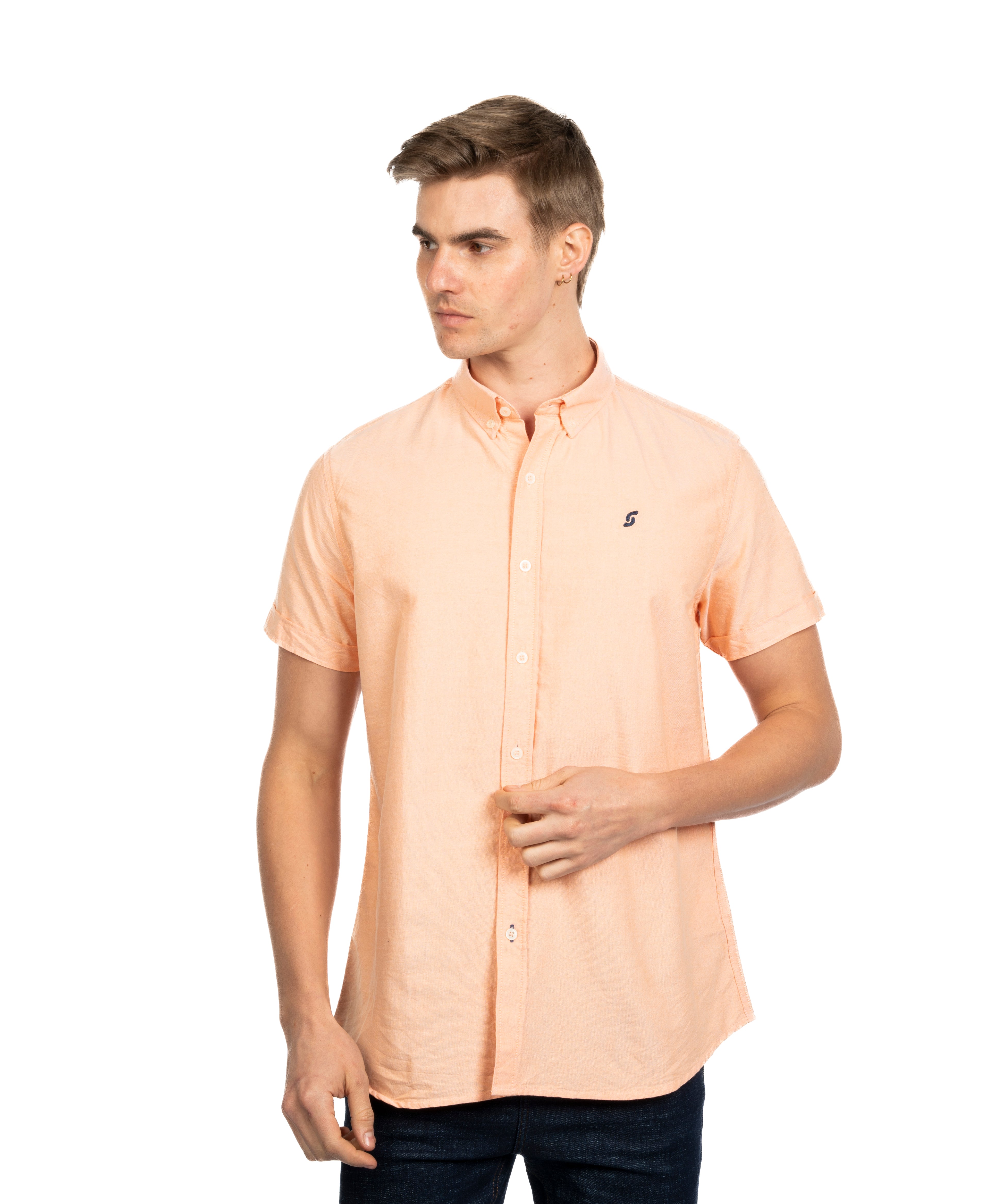 Half Sleeve Shirt - Men - Plain