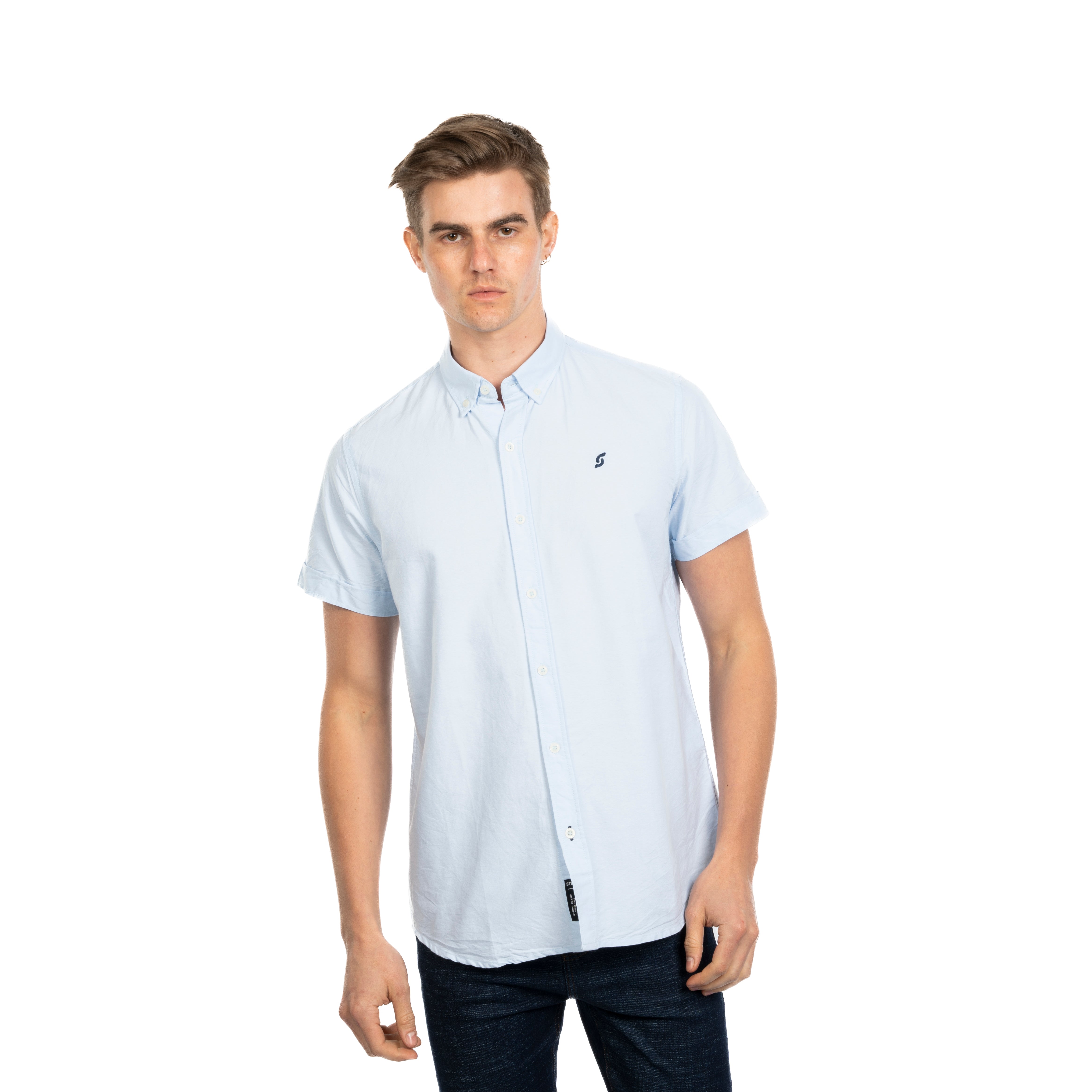 Half Sleeve Shirt - Men - Plain