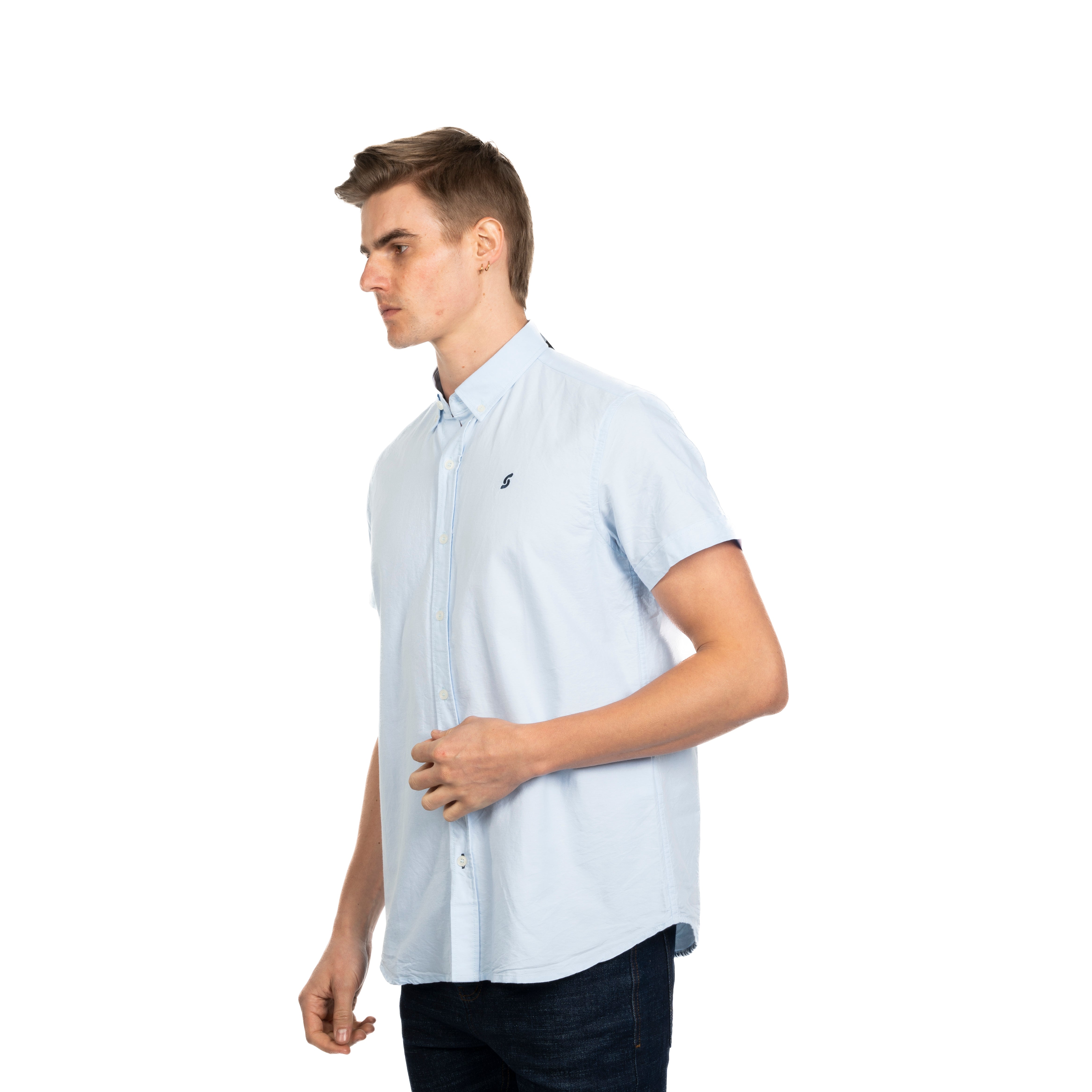 Half Sleeve Shirt - Men - Plain