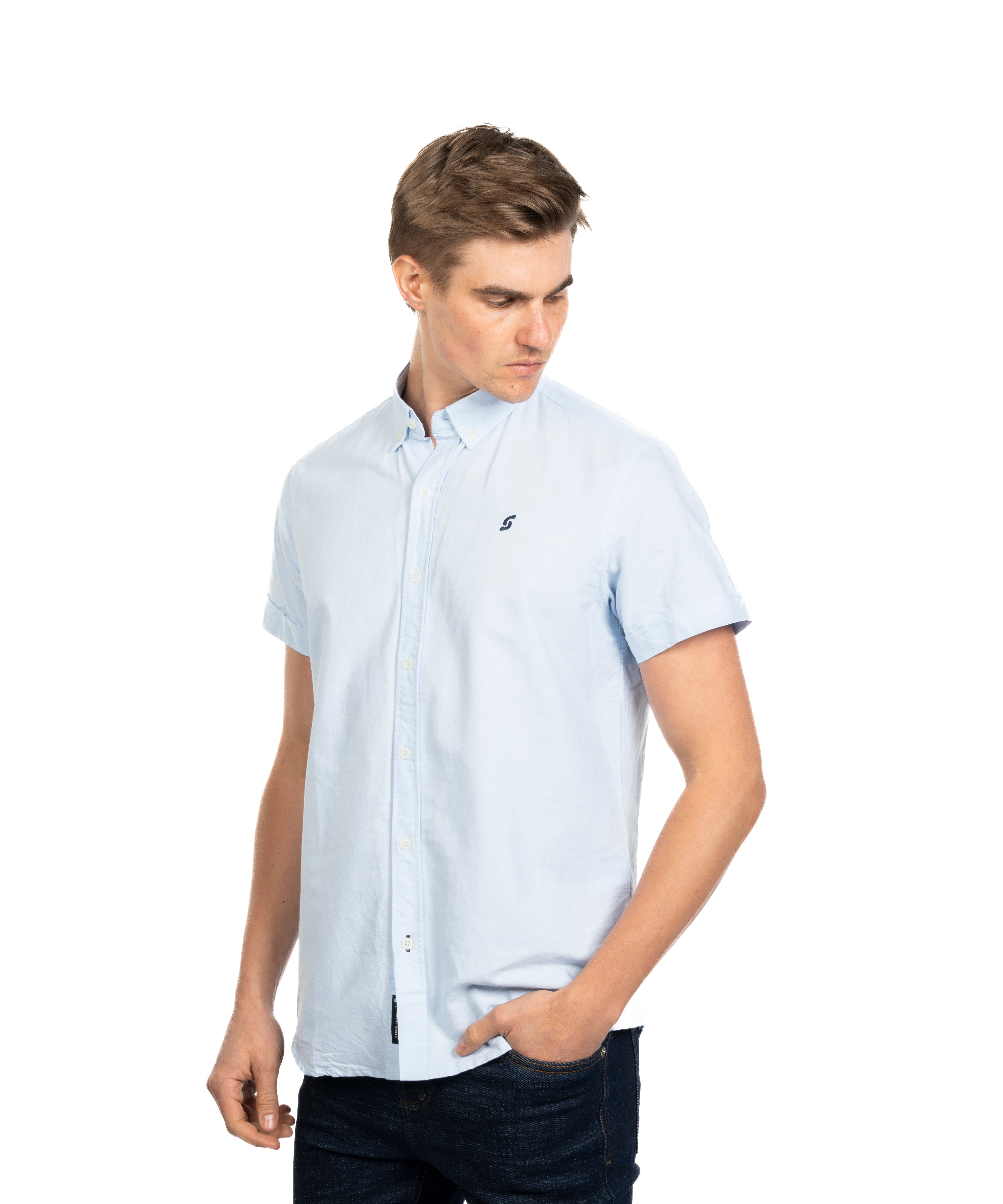 Half Sleeve Shirt - Men - Plain