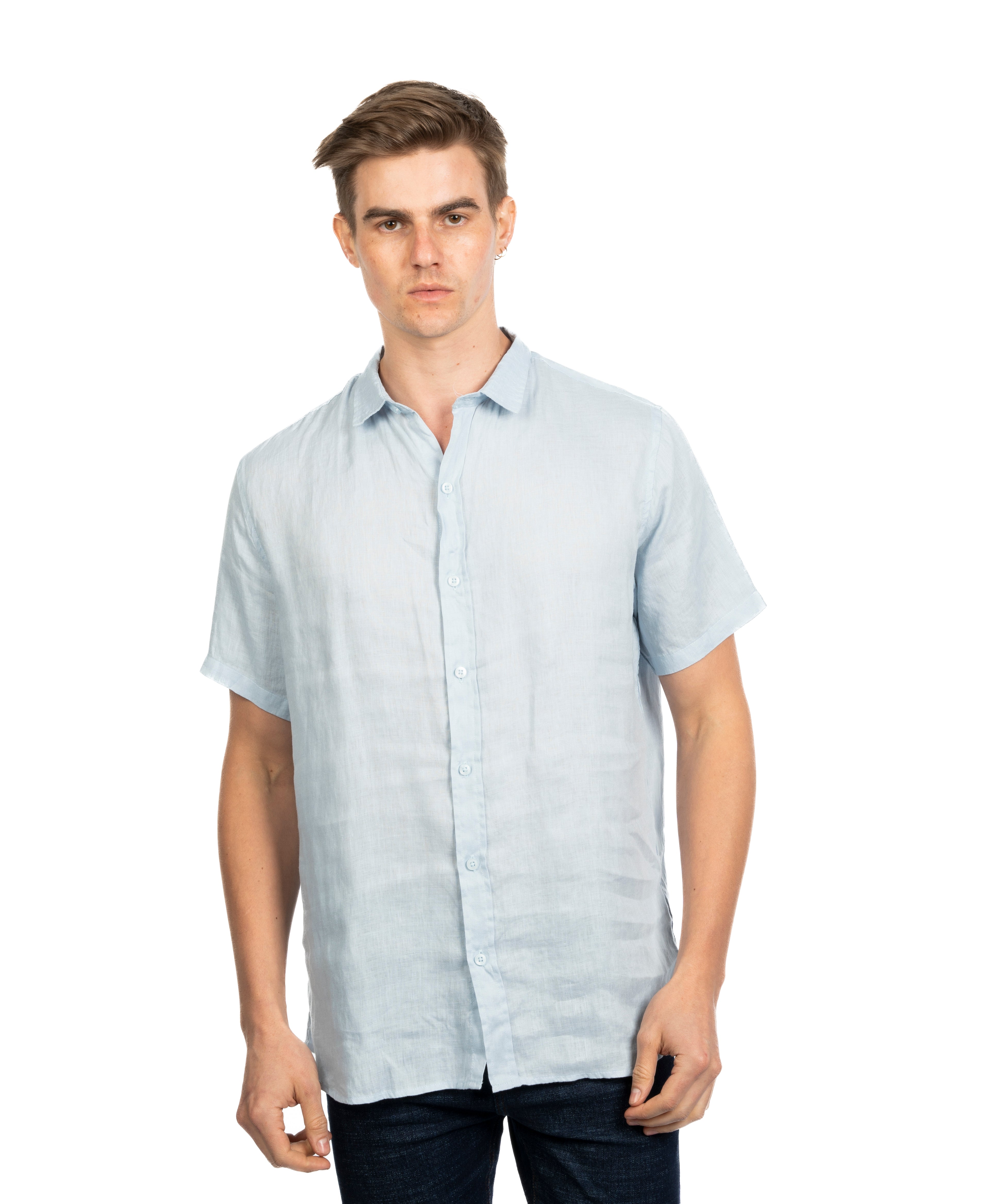 Half Sleeve Shirt - Men - Plain