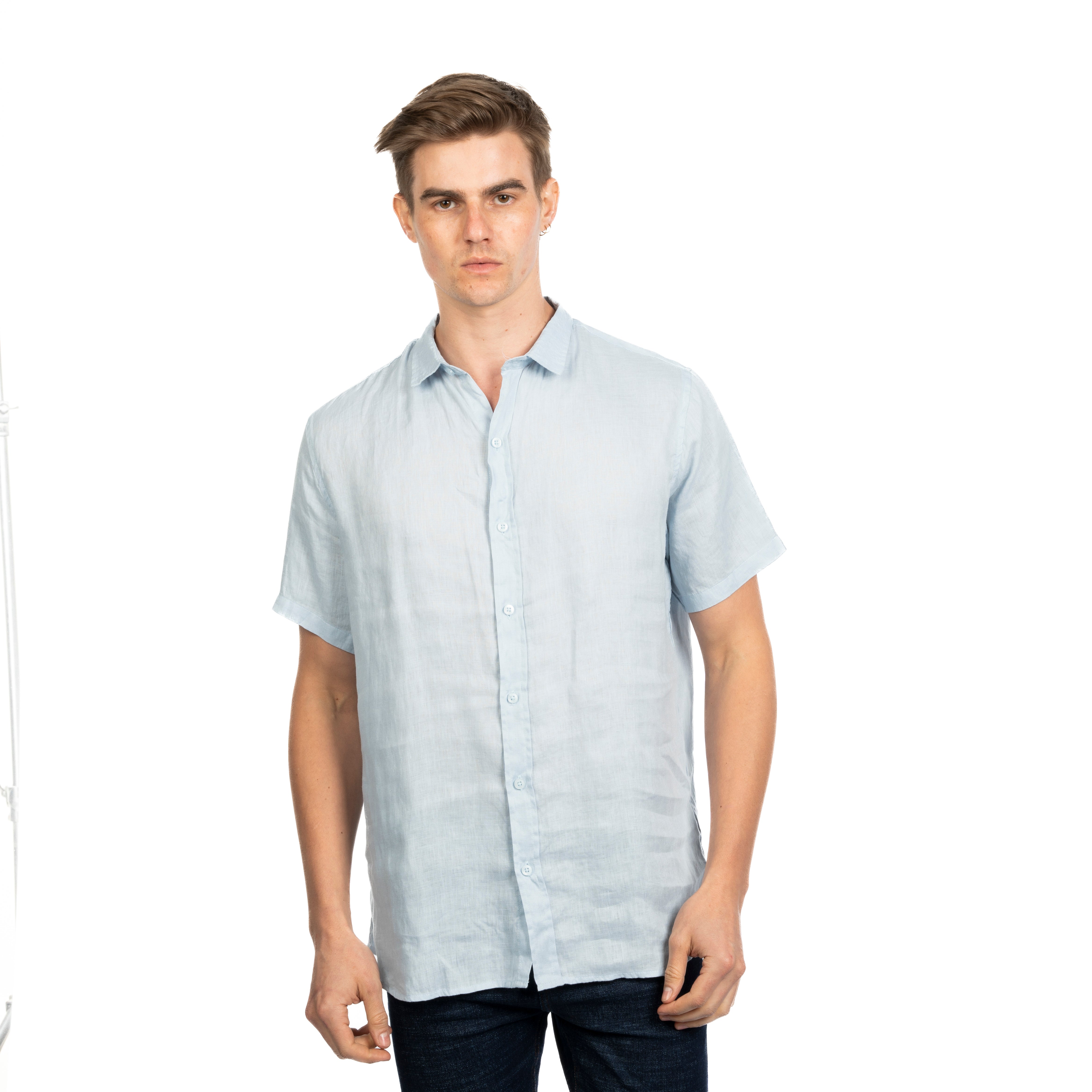 Half Sleeve Shirt - Men - Plain