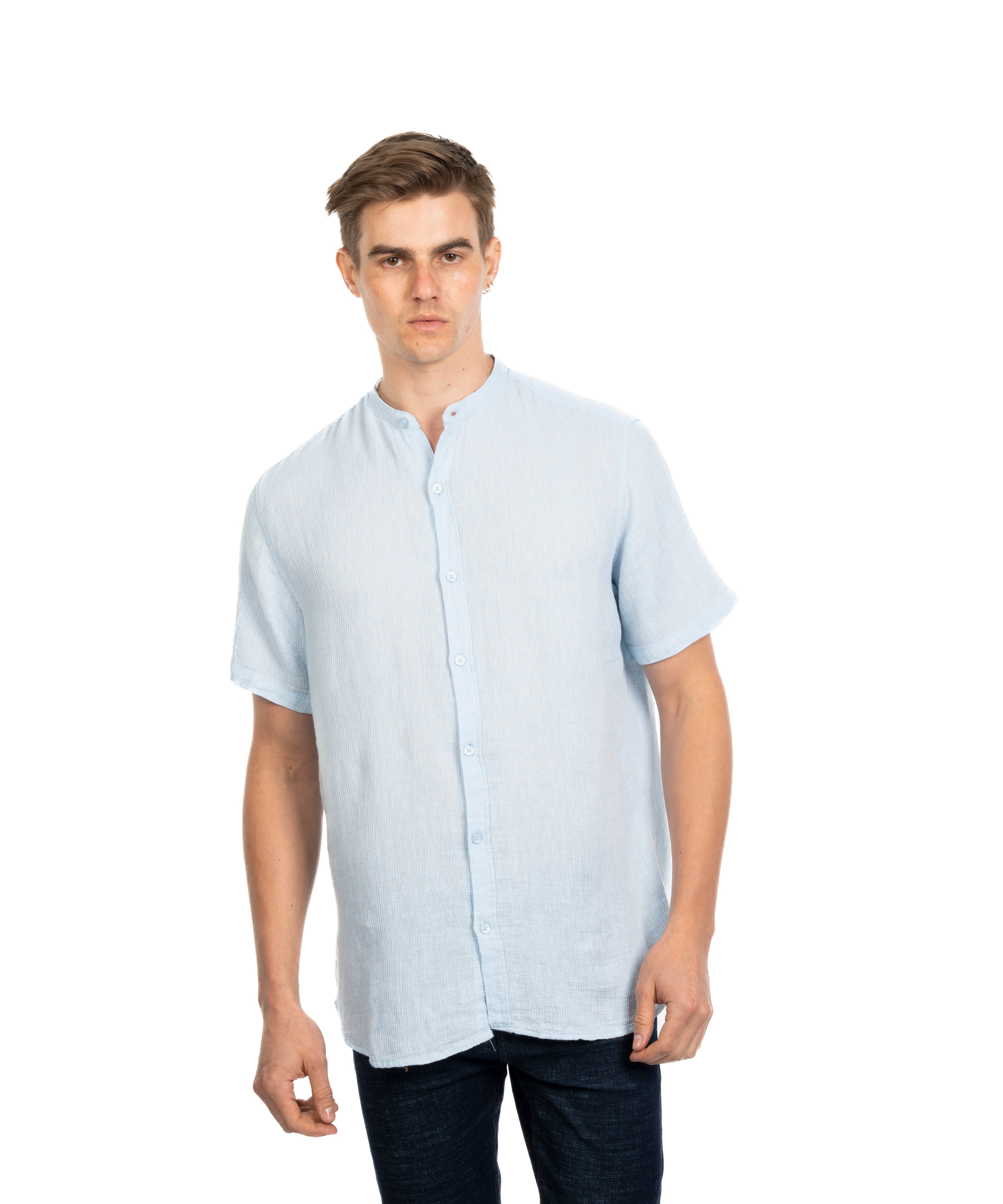 Half Sleeve Shirt - Men - Striped