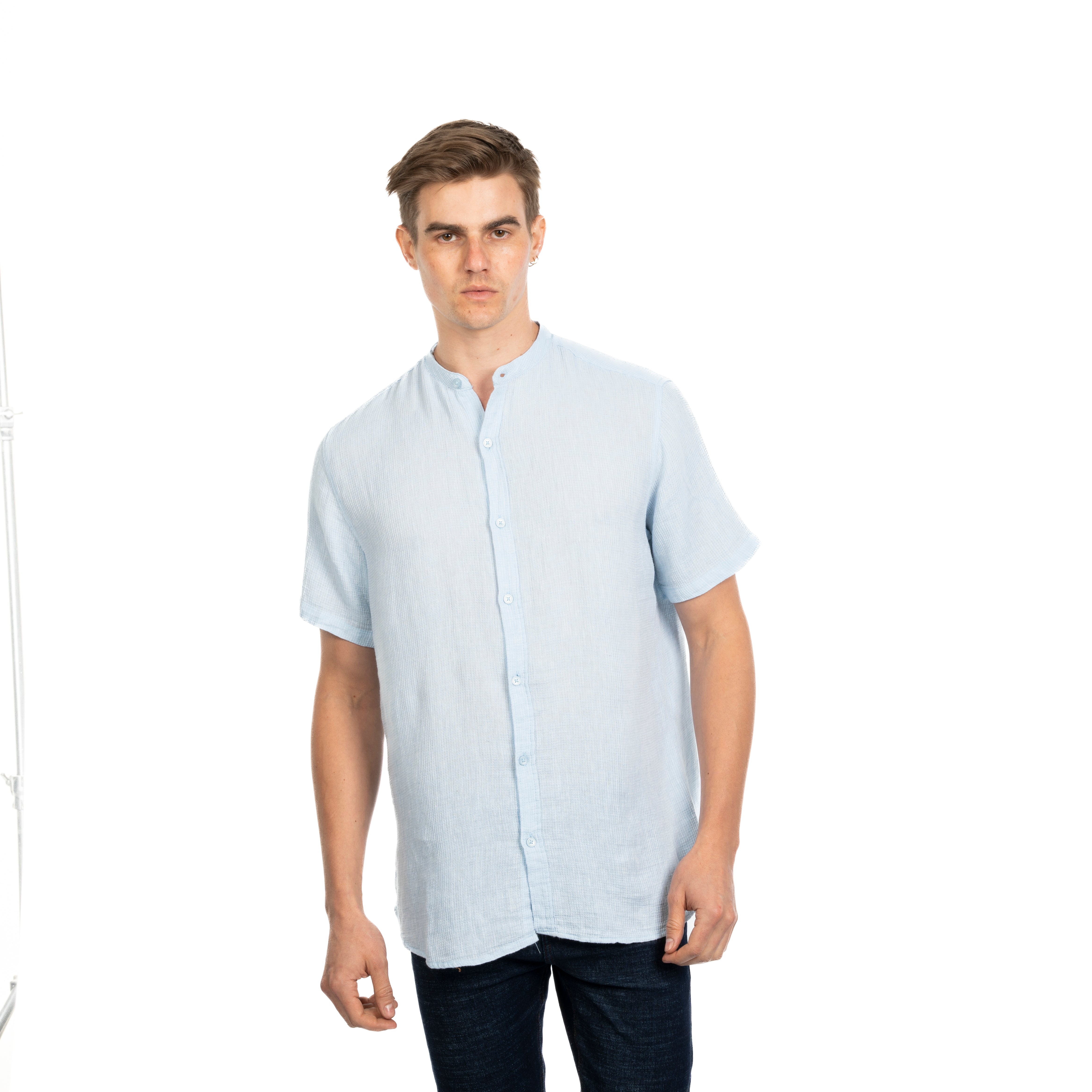 Half Sleeve Shirt - Men - Striped