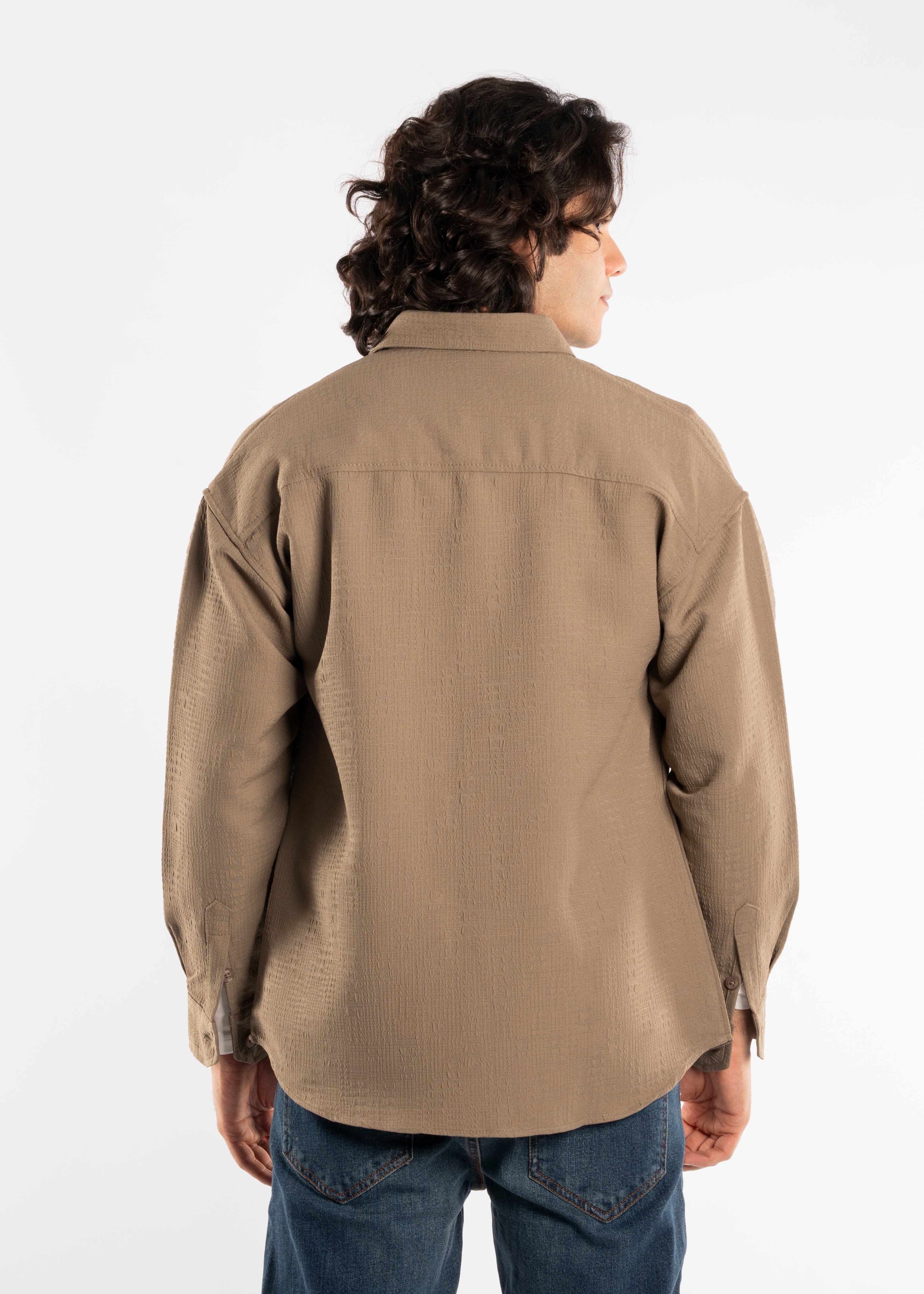 Long Sleeve Shirt - Men -  Gabardine