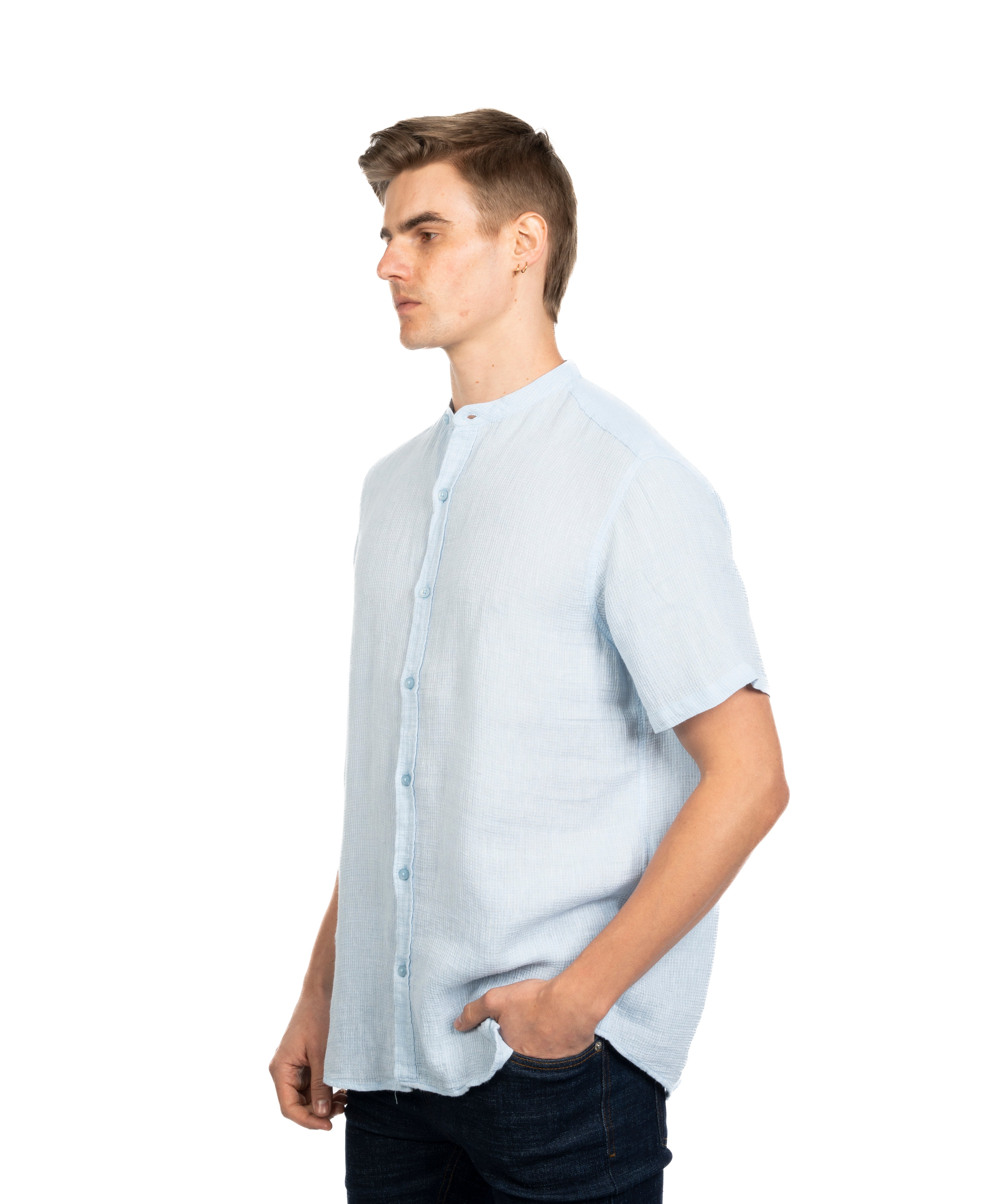 Half Sleeve Shirt - Men - Striped