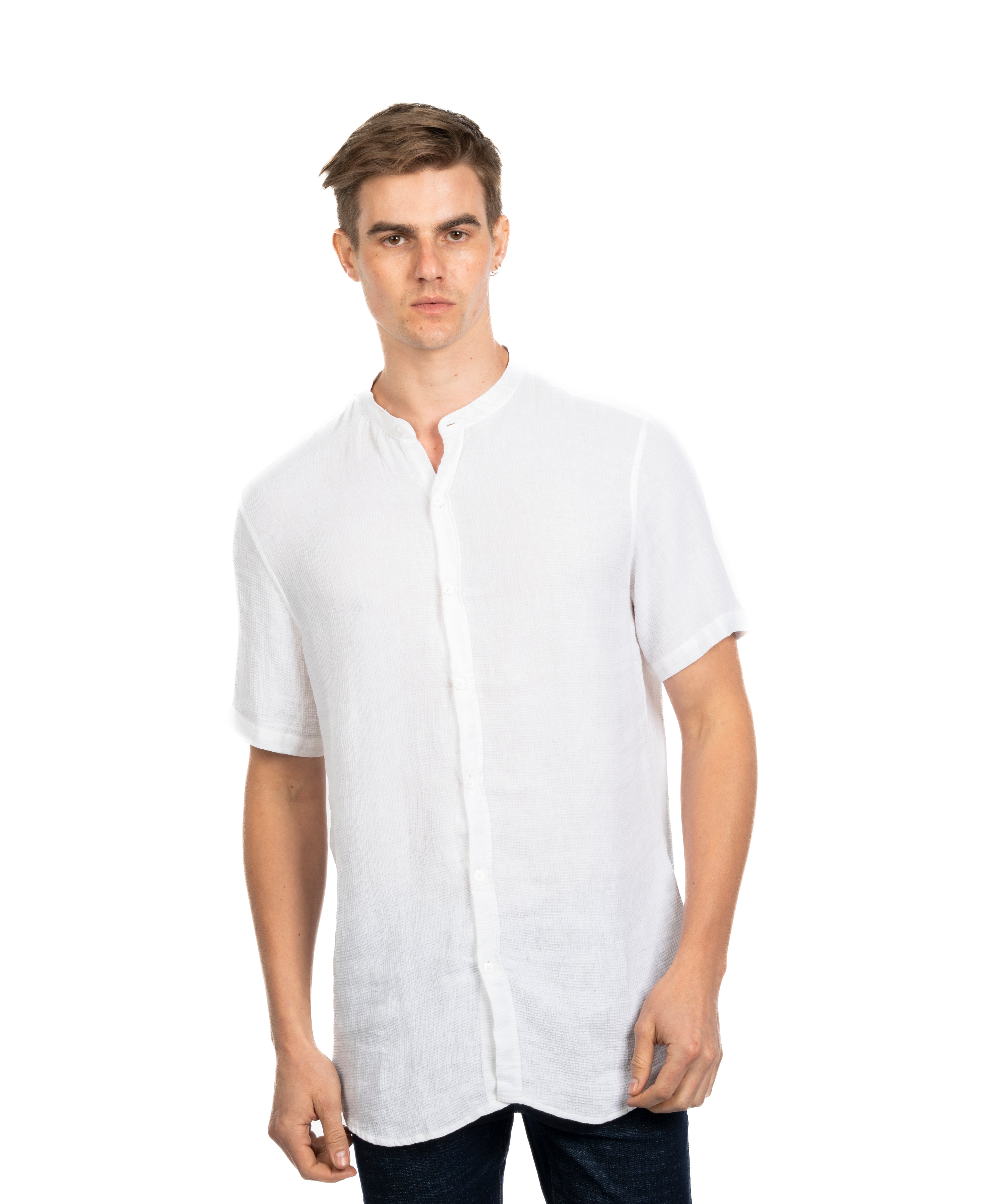 Half Sleeve Shirt - Men - Striped