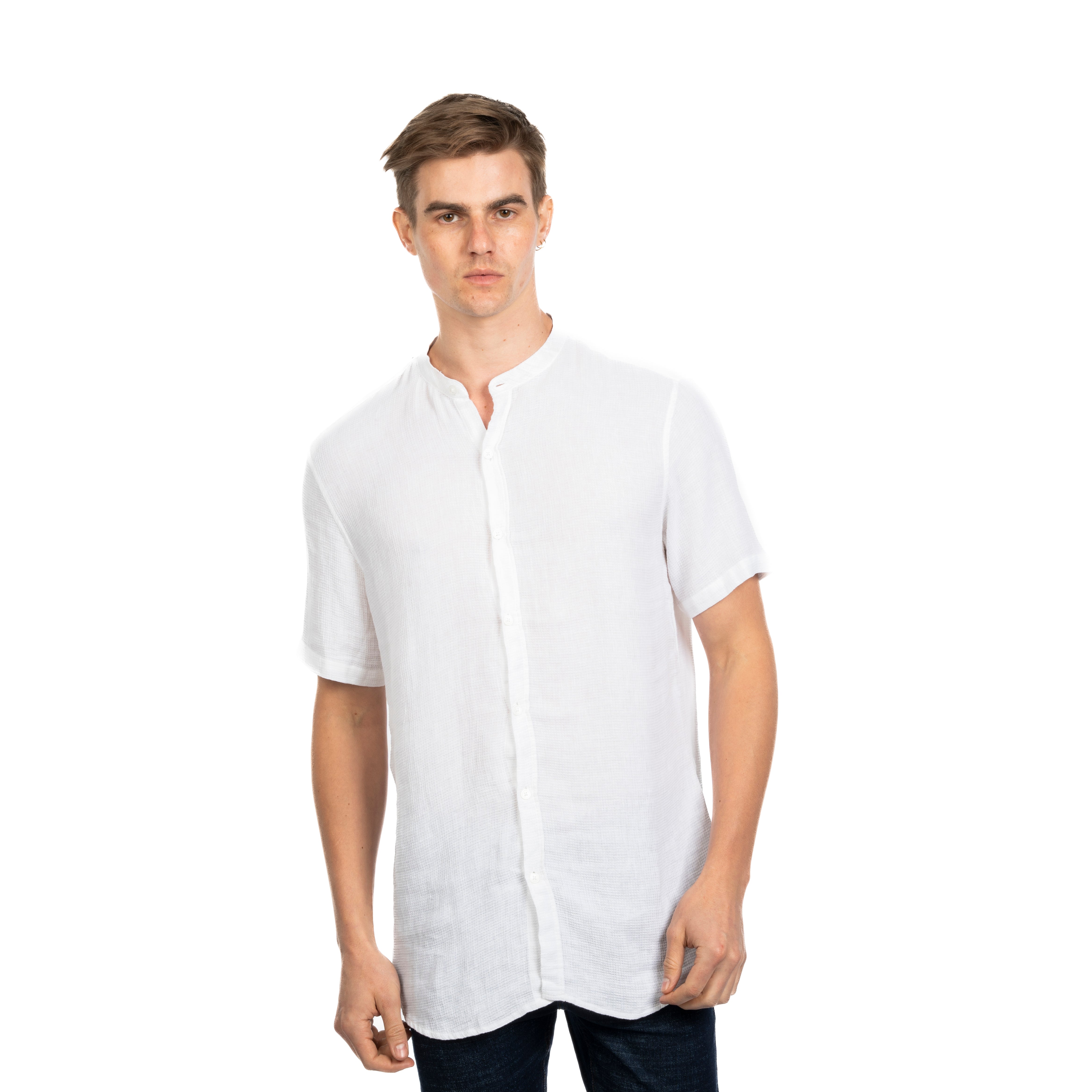 Half Sleeve Shirt - Men - Striped