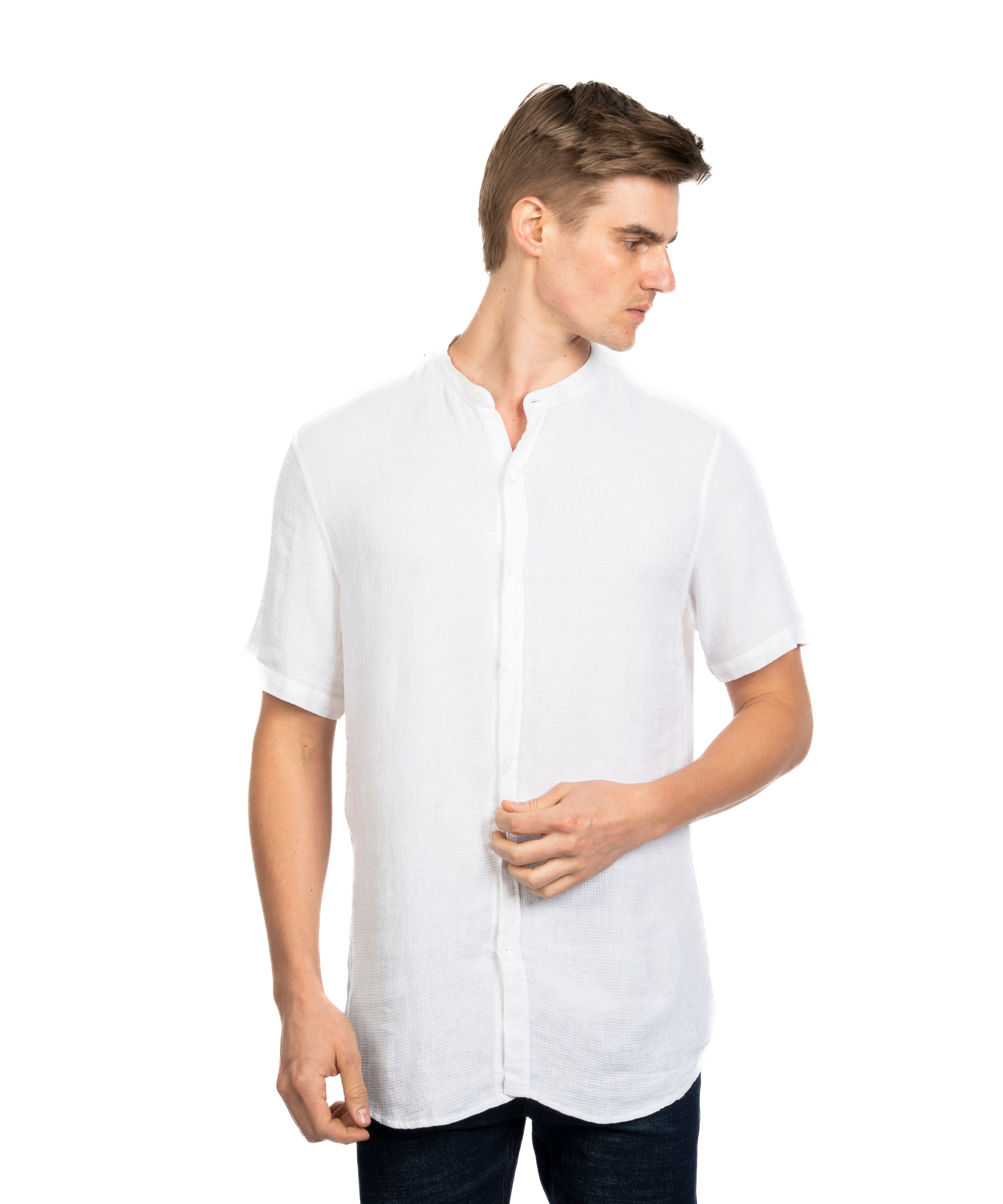 Half Sleeve Shirt - Men - Striped