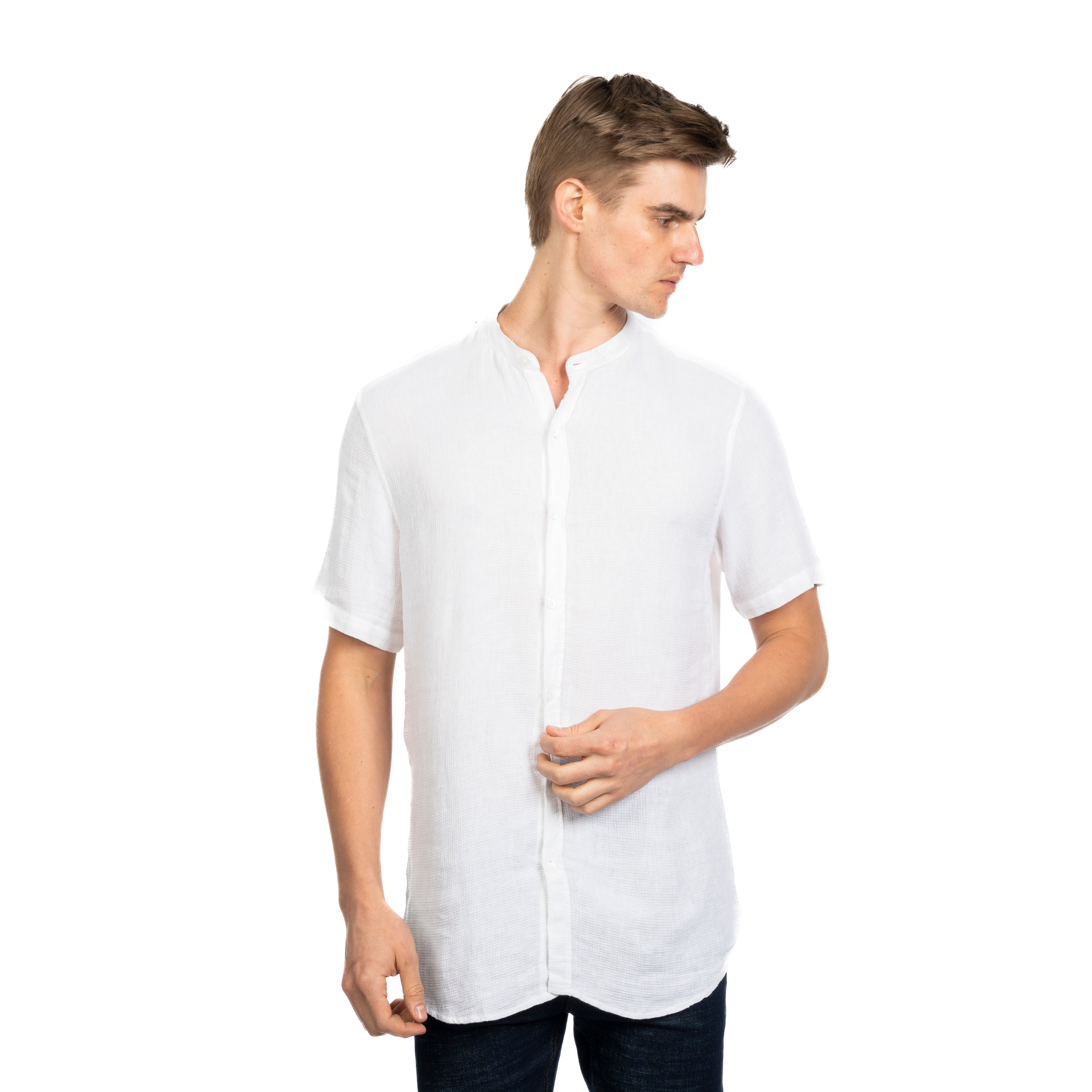 Half Sleeve Shirt - Men - Striped