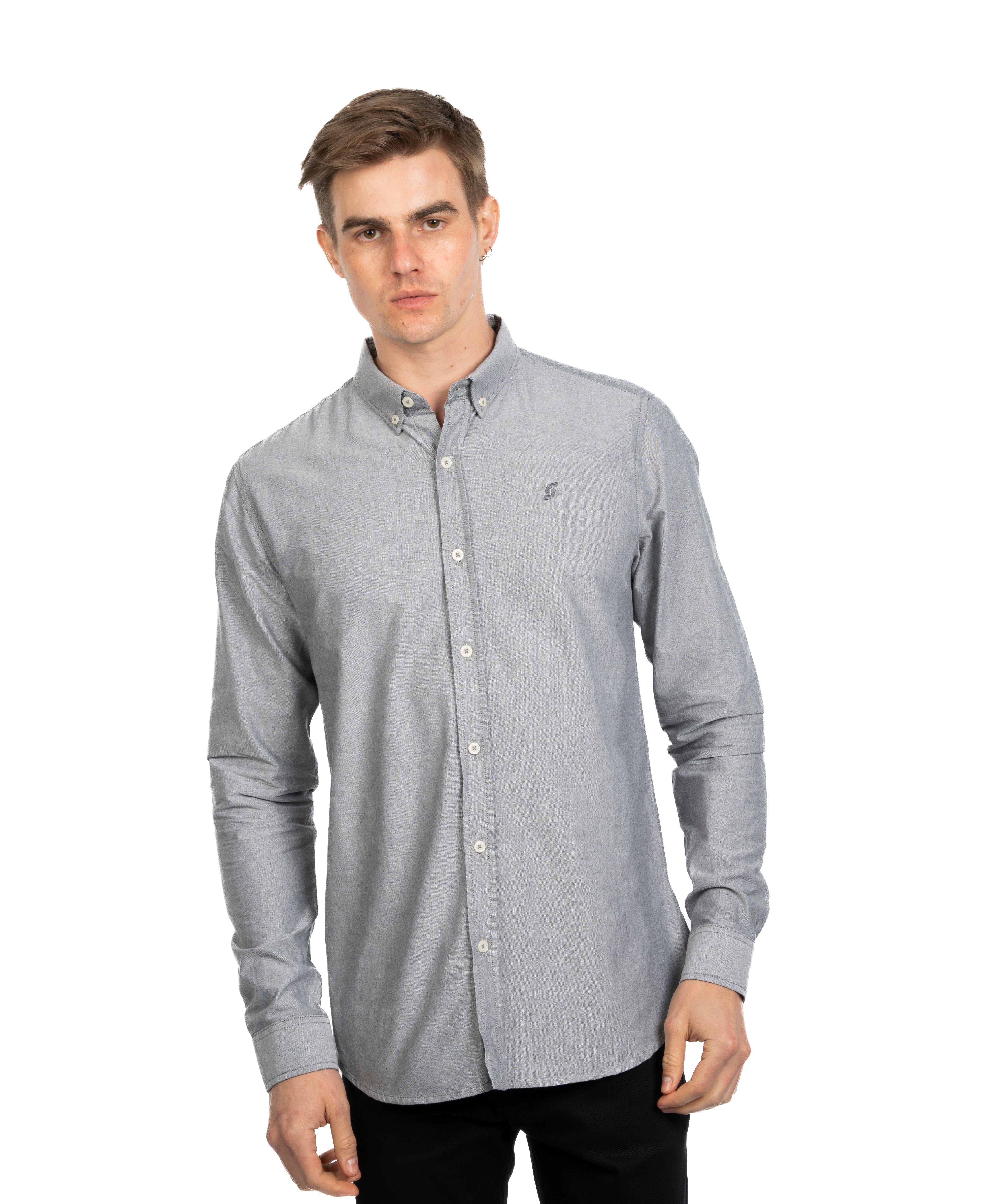 Long Sleeve Shirt - Men - Plain