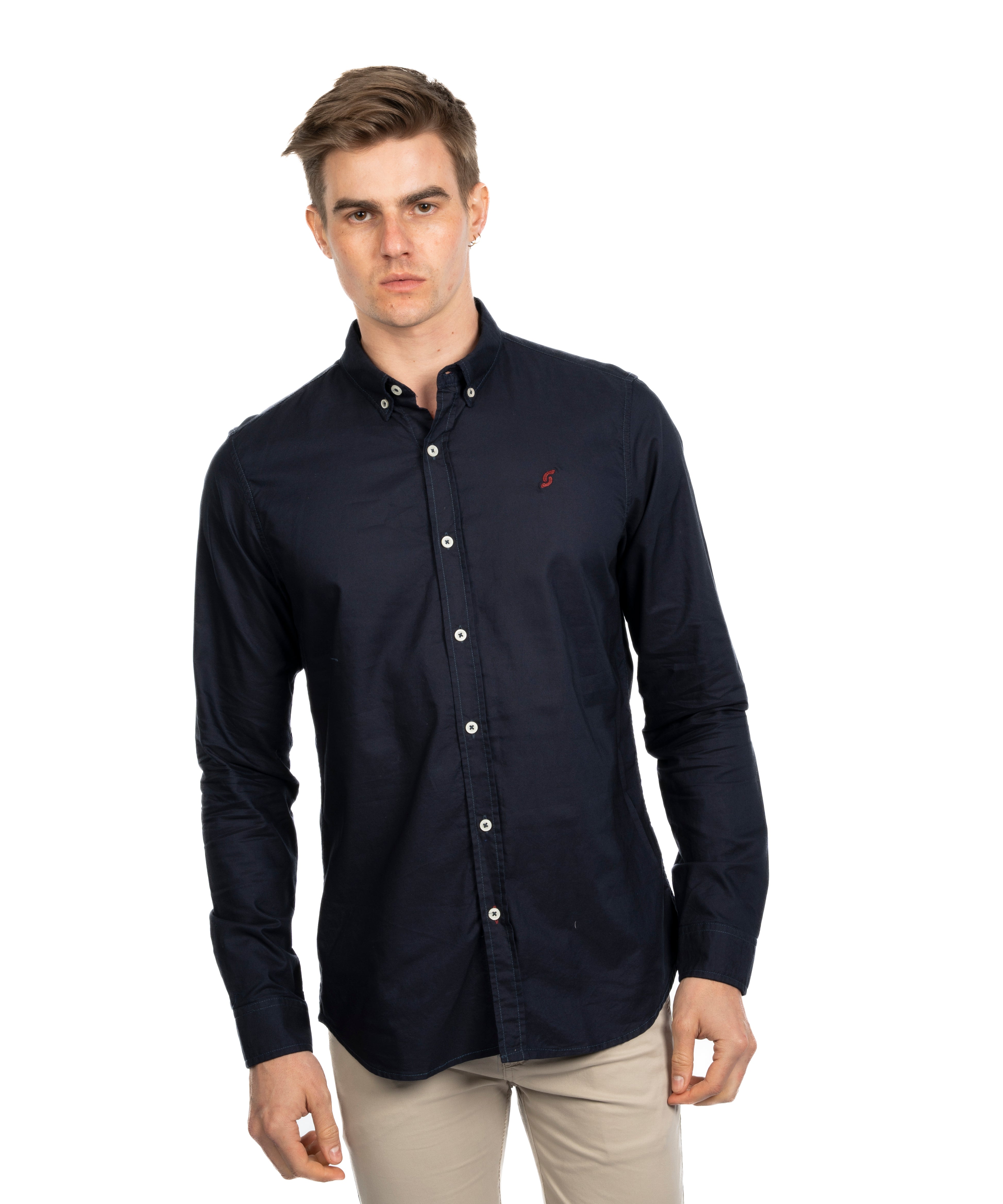 Long Sleeve Shirt - Men - Plain