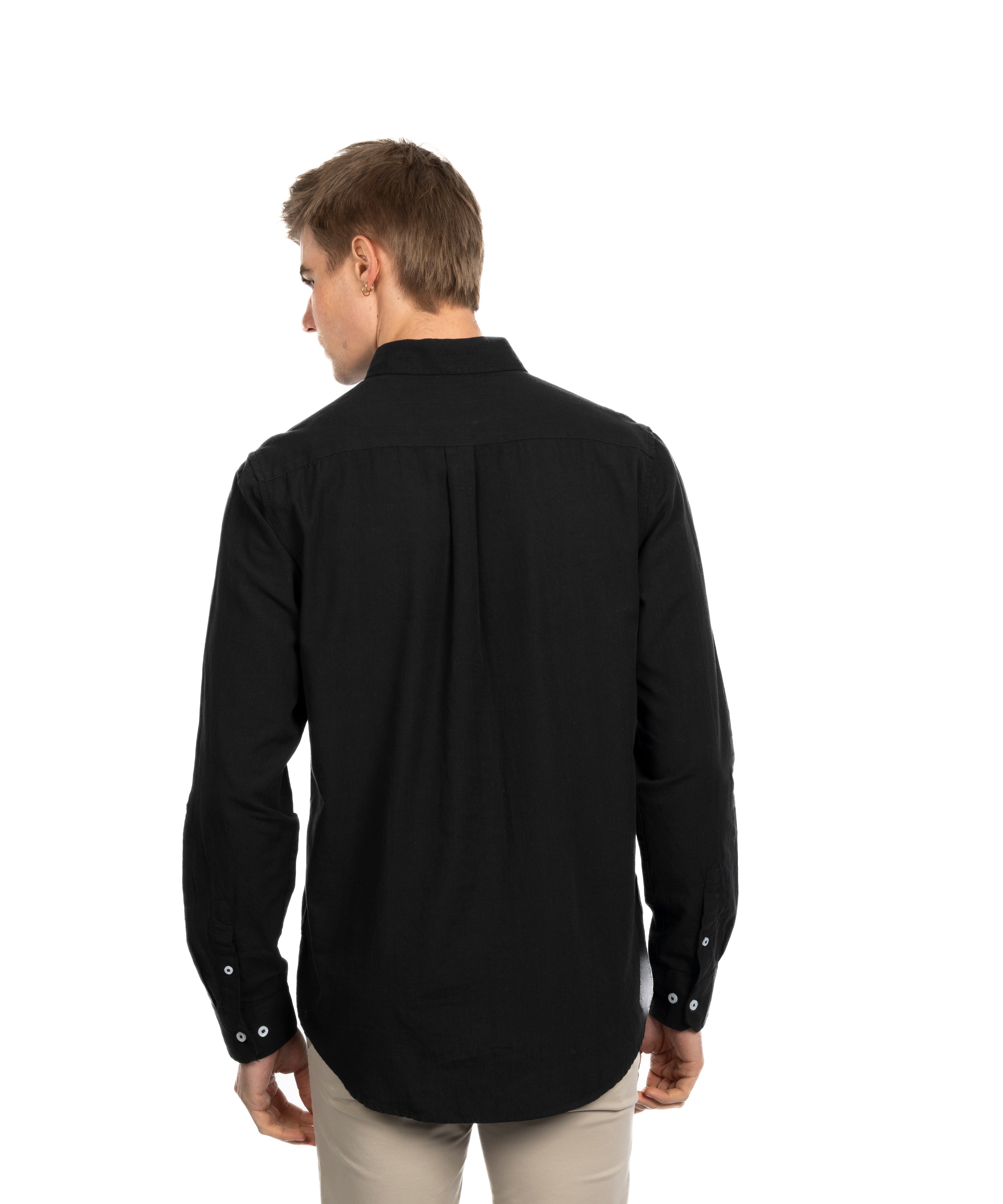 Long Sleeve Shirt - Men - Plain