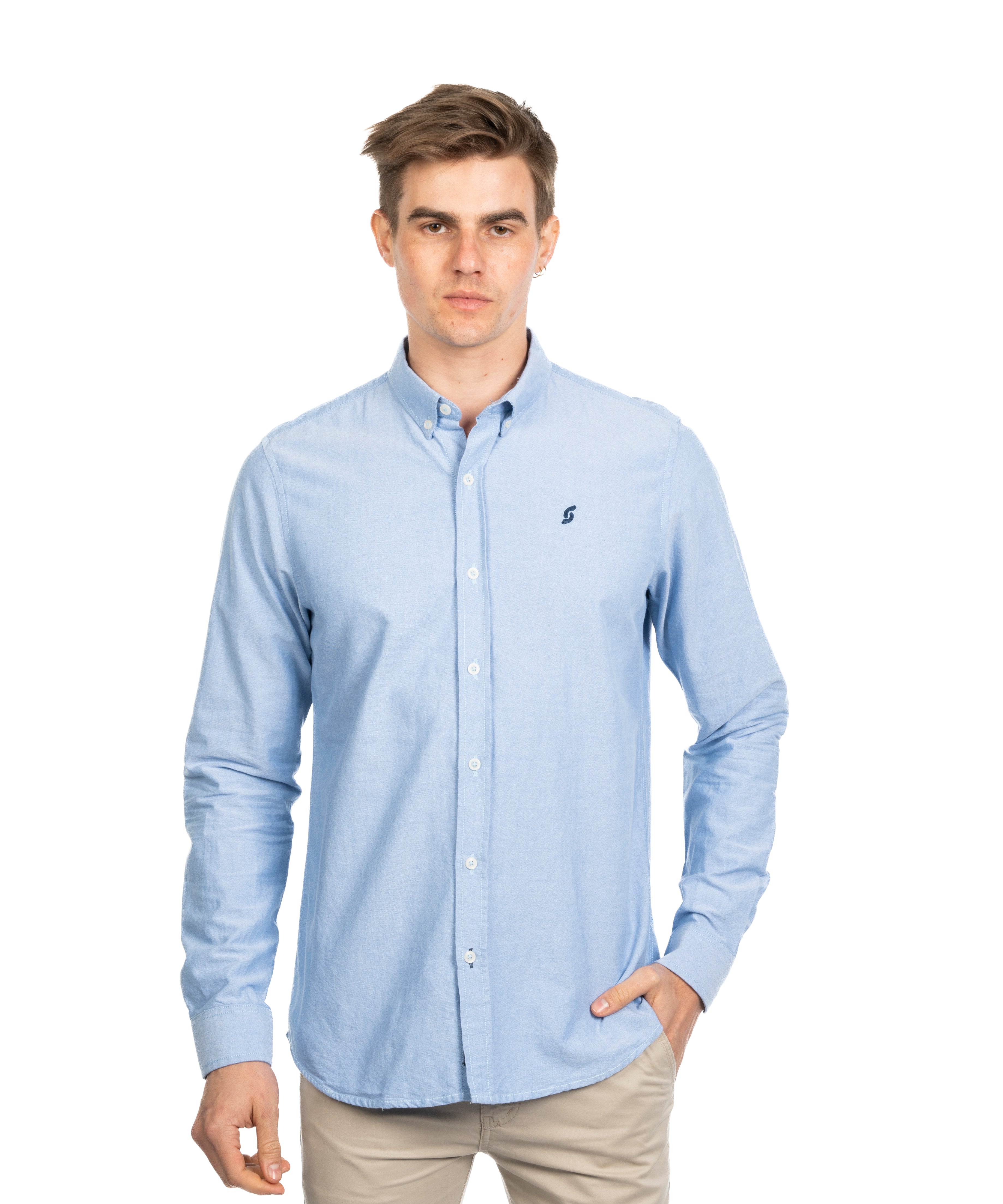 Long Sleeve Shirt - Men - Plain