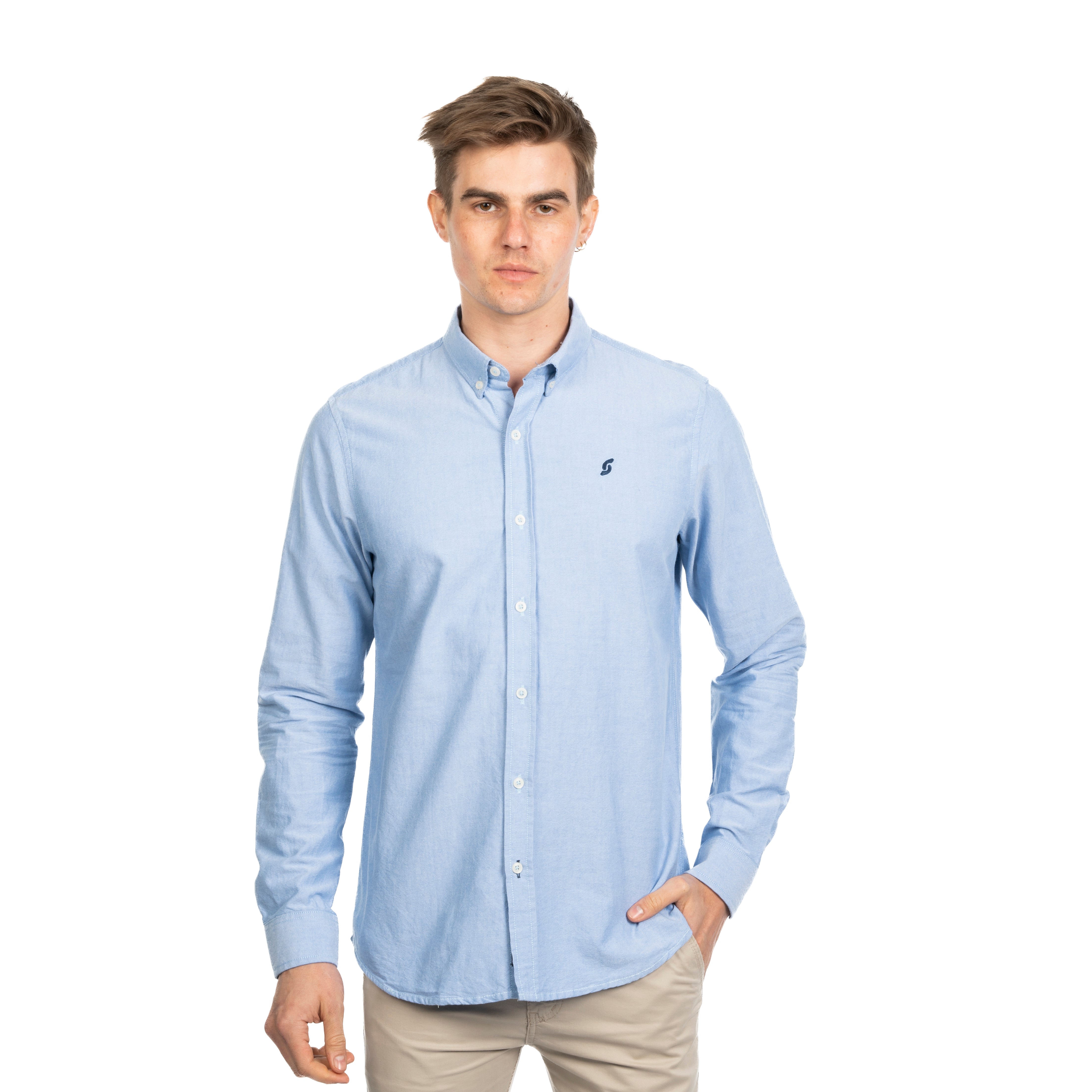 Long Sleeve Shirt - Men - Plain