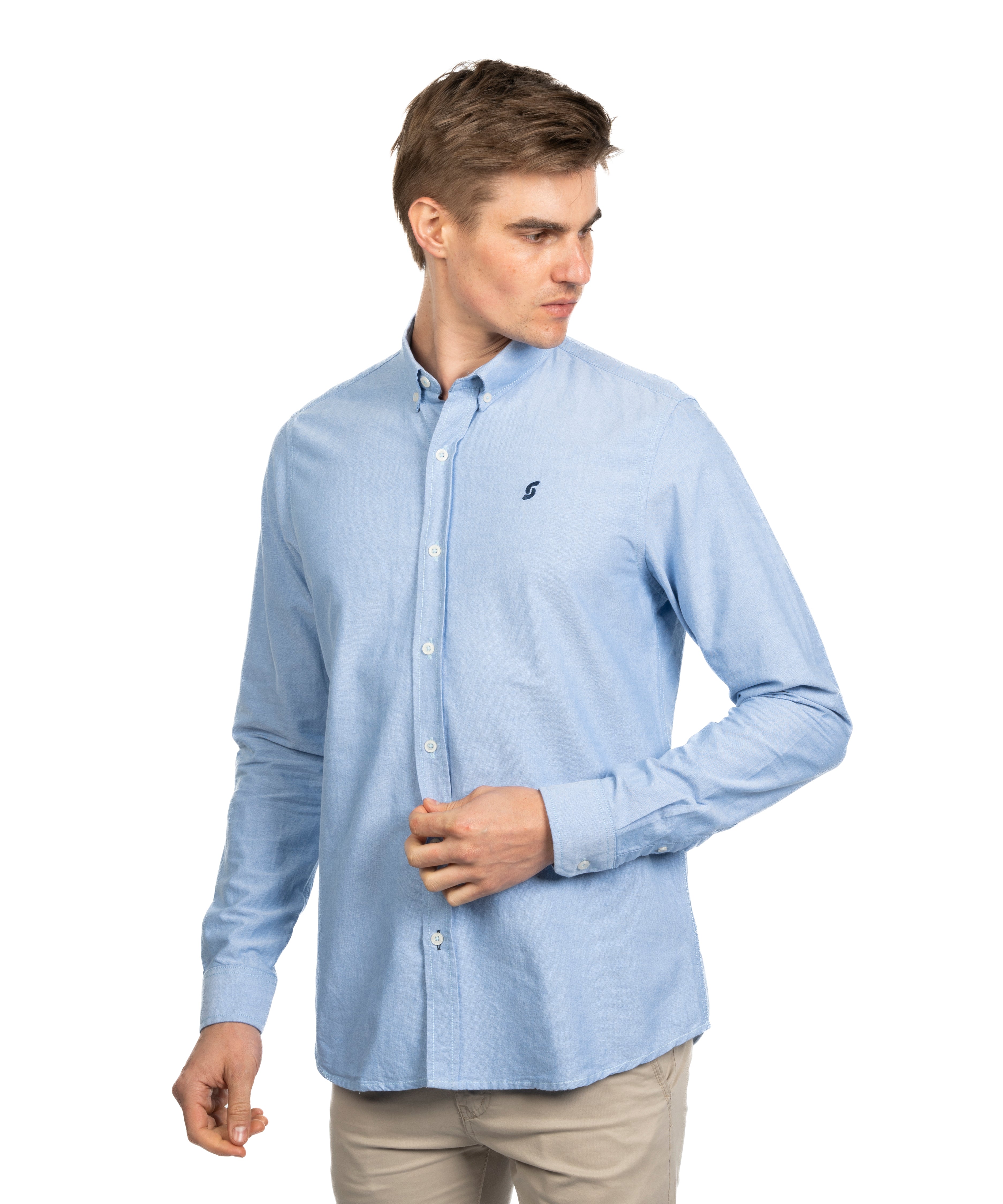 Long Sleeve Shirt - Men - Plain
