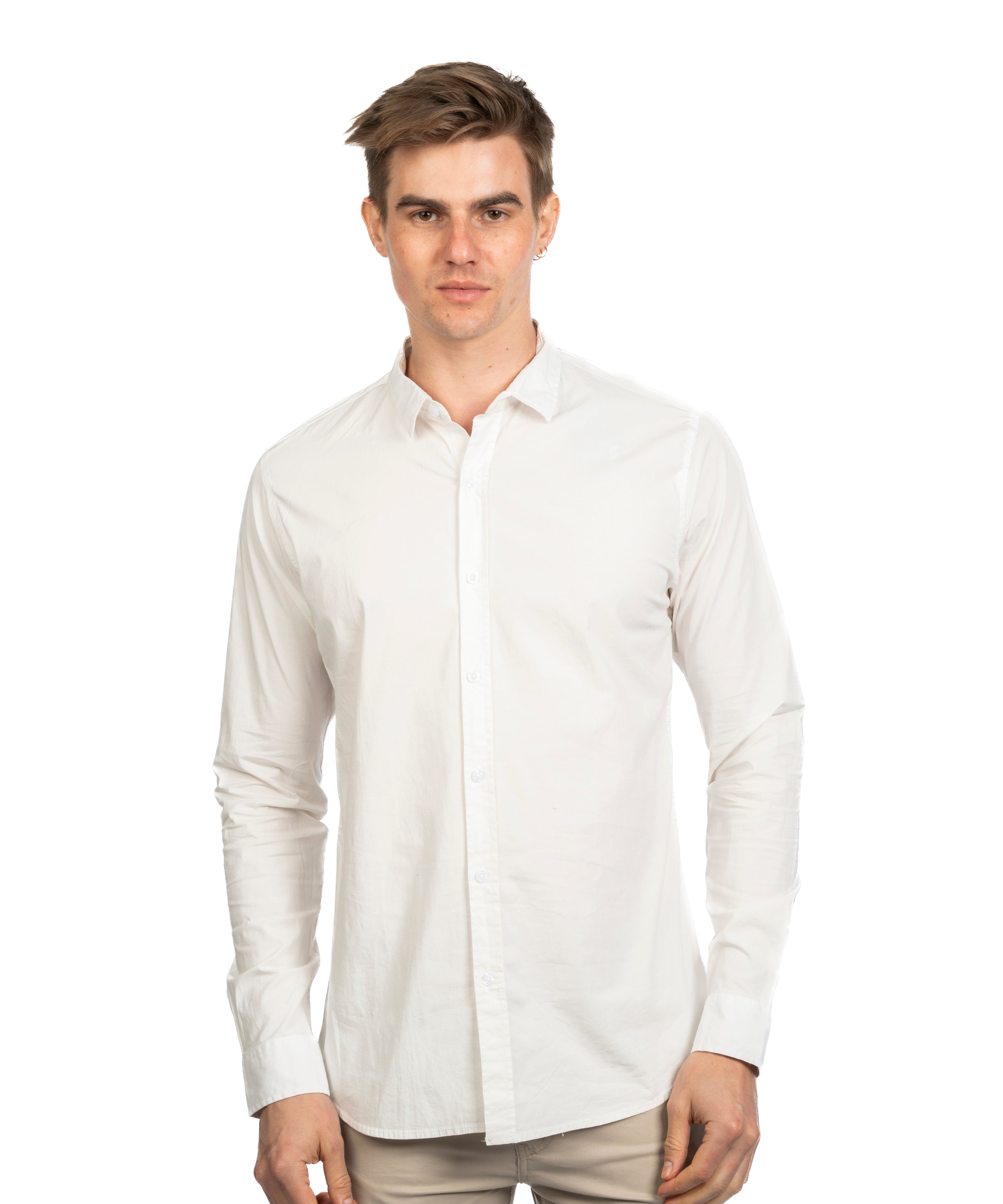 Long Sleeve Shirt - Men - Plain