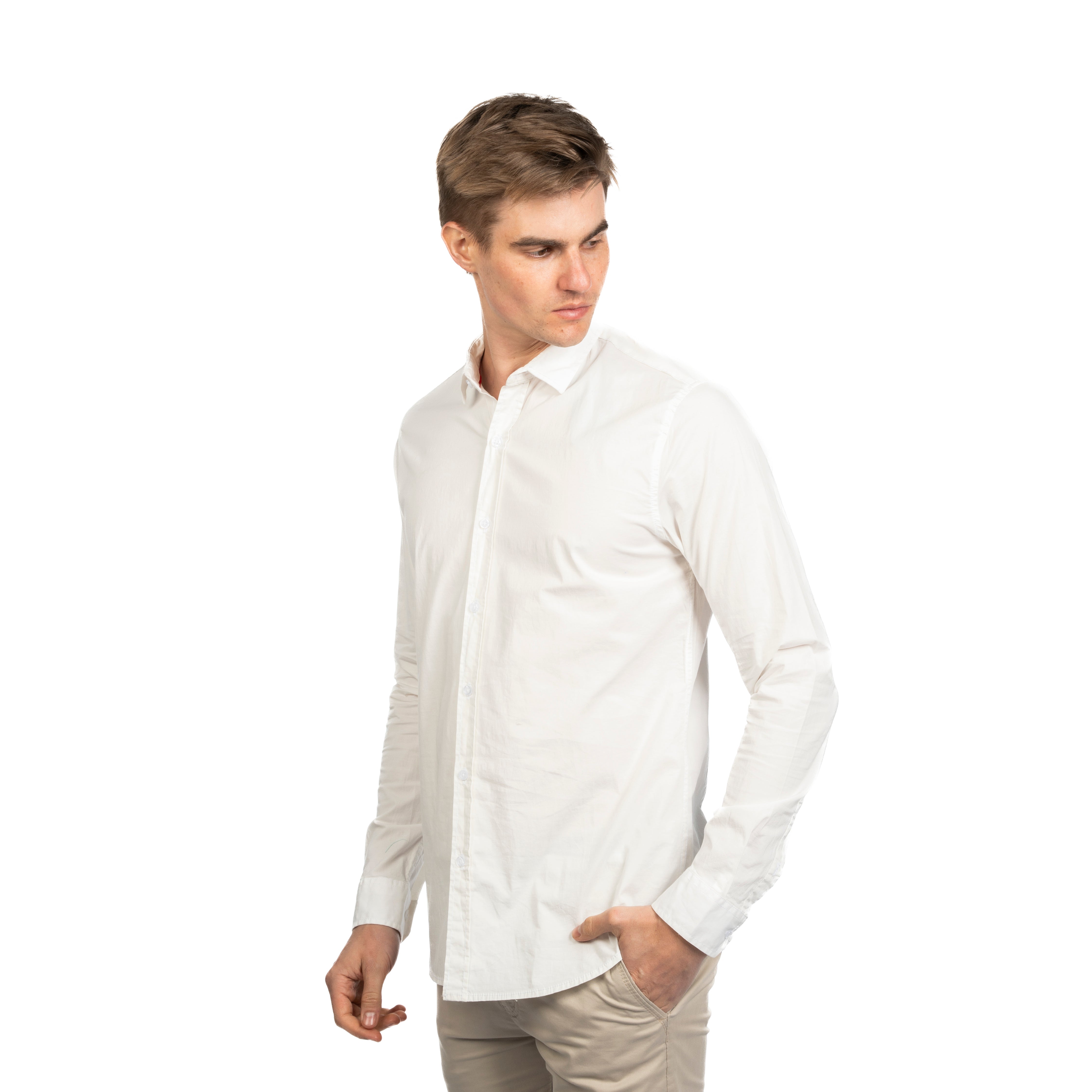 Long Sleeve Shirt - Men - Plain