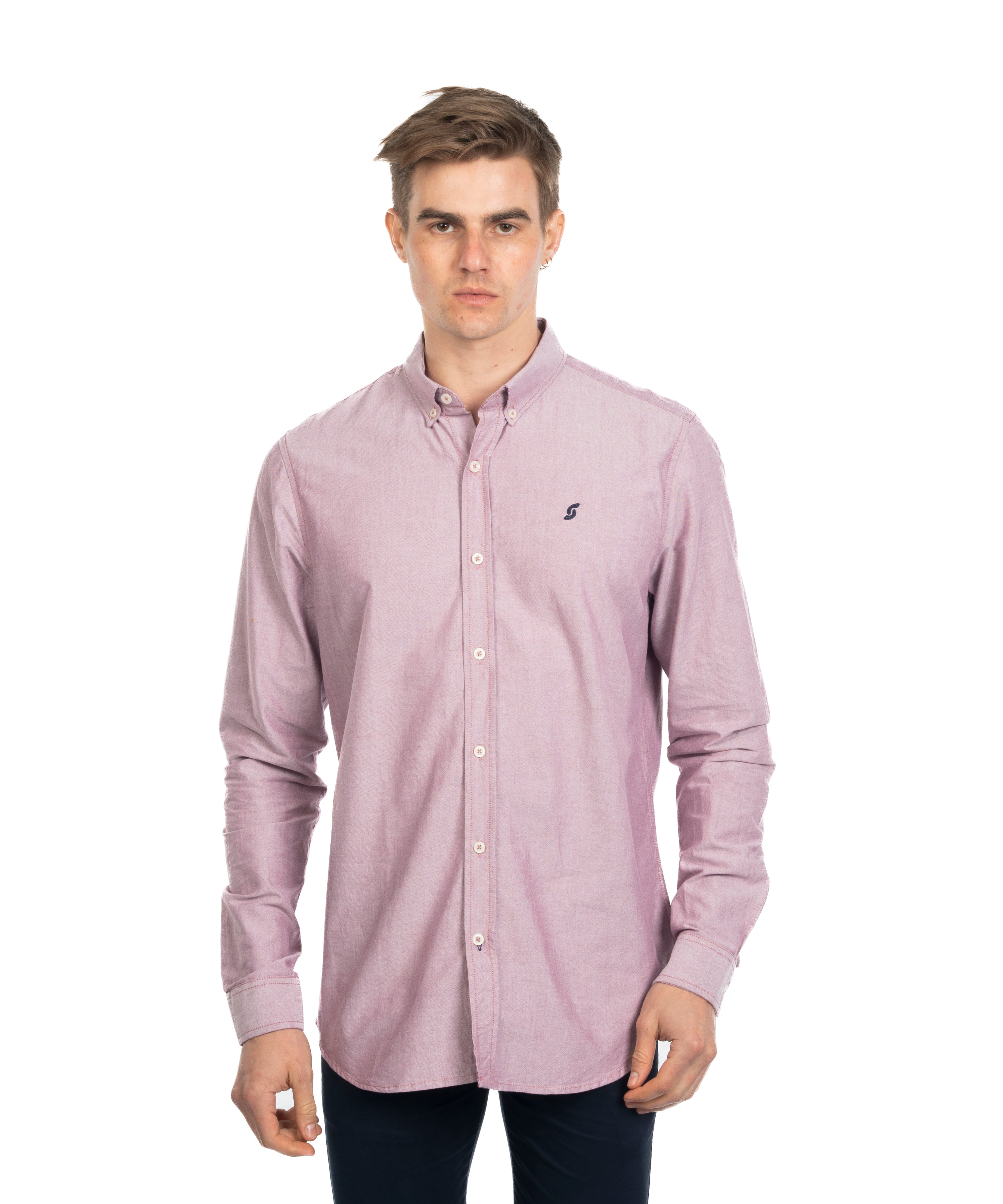 Long Sleeve Shirt - Men - Plain