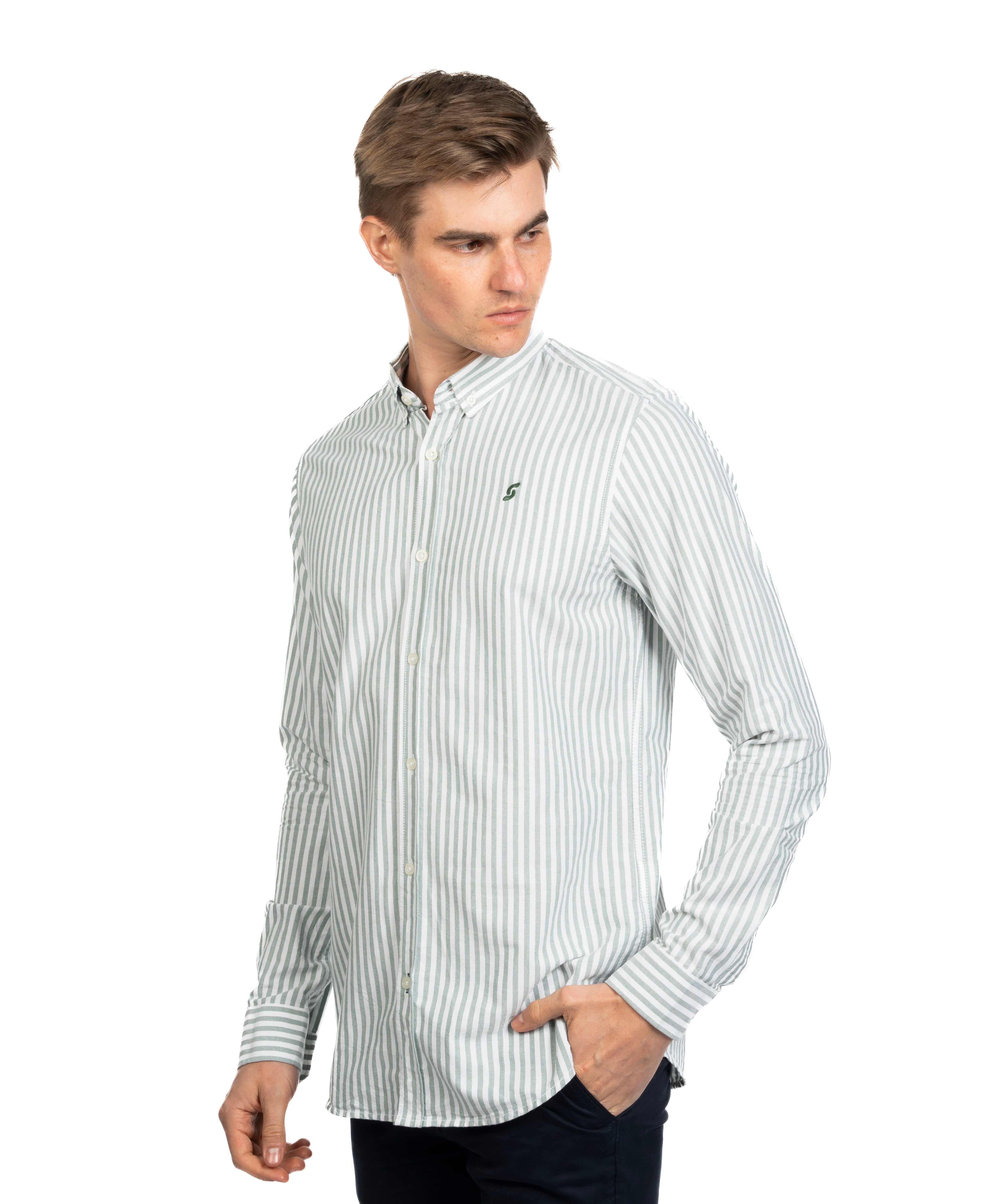 Long Sleeve Shirt - Men - Striped