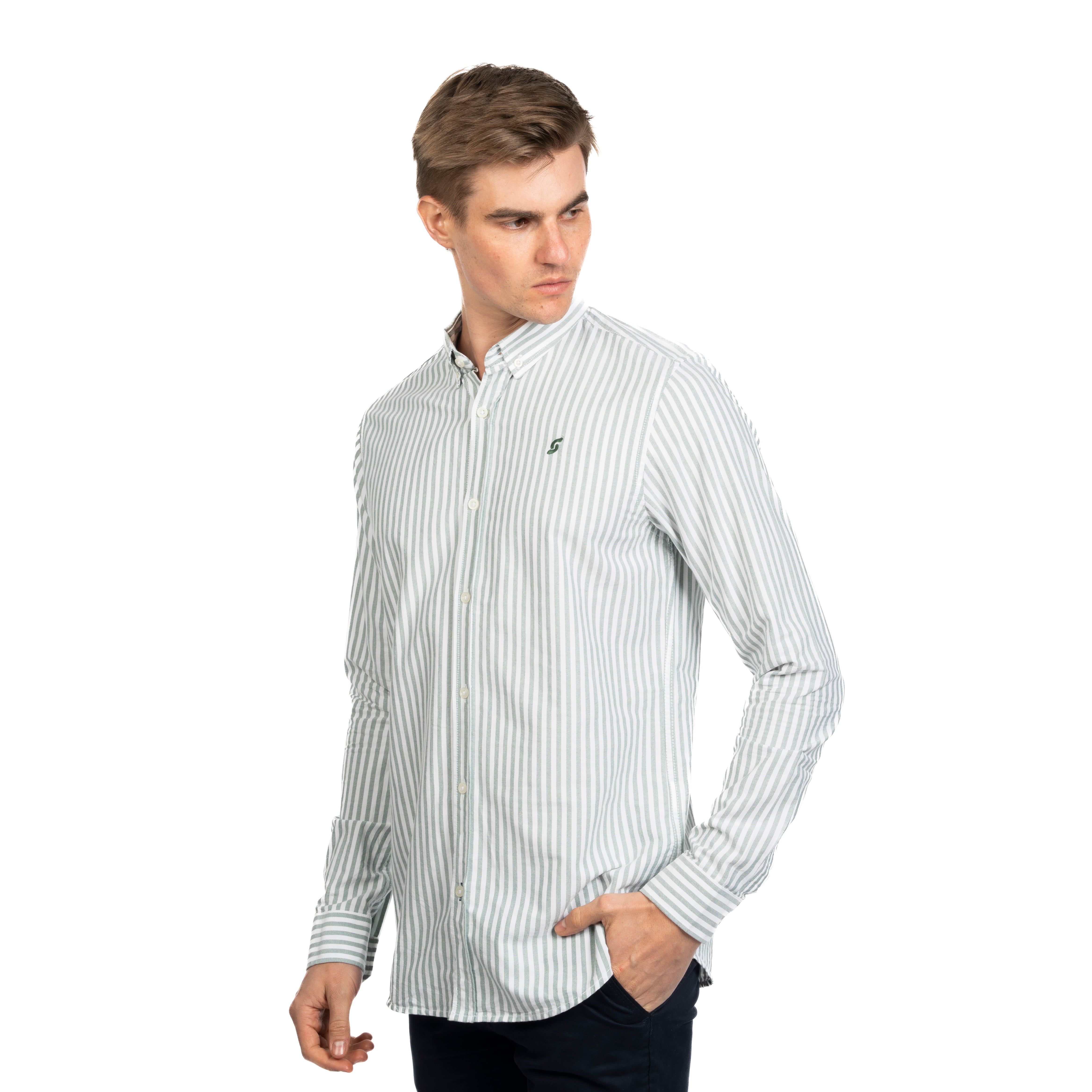Long Sleeve Shirt - Men - Striped