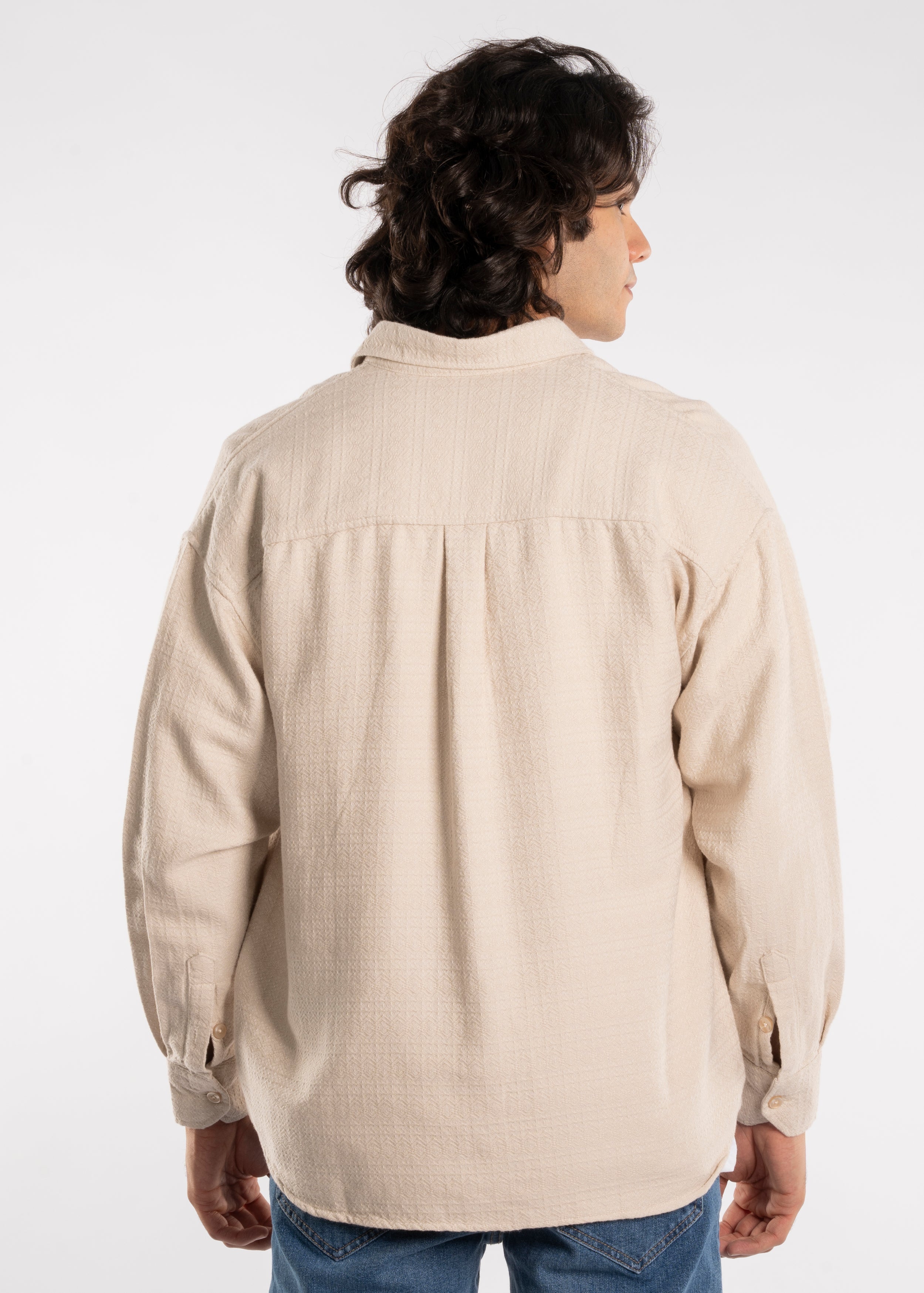 Long Sleeve Shirt - Men - Gabardine