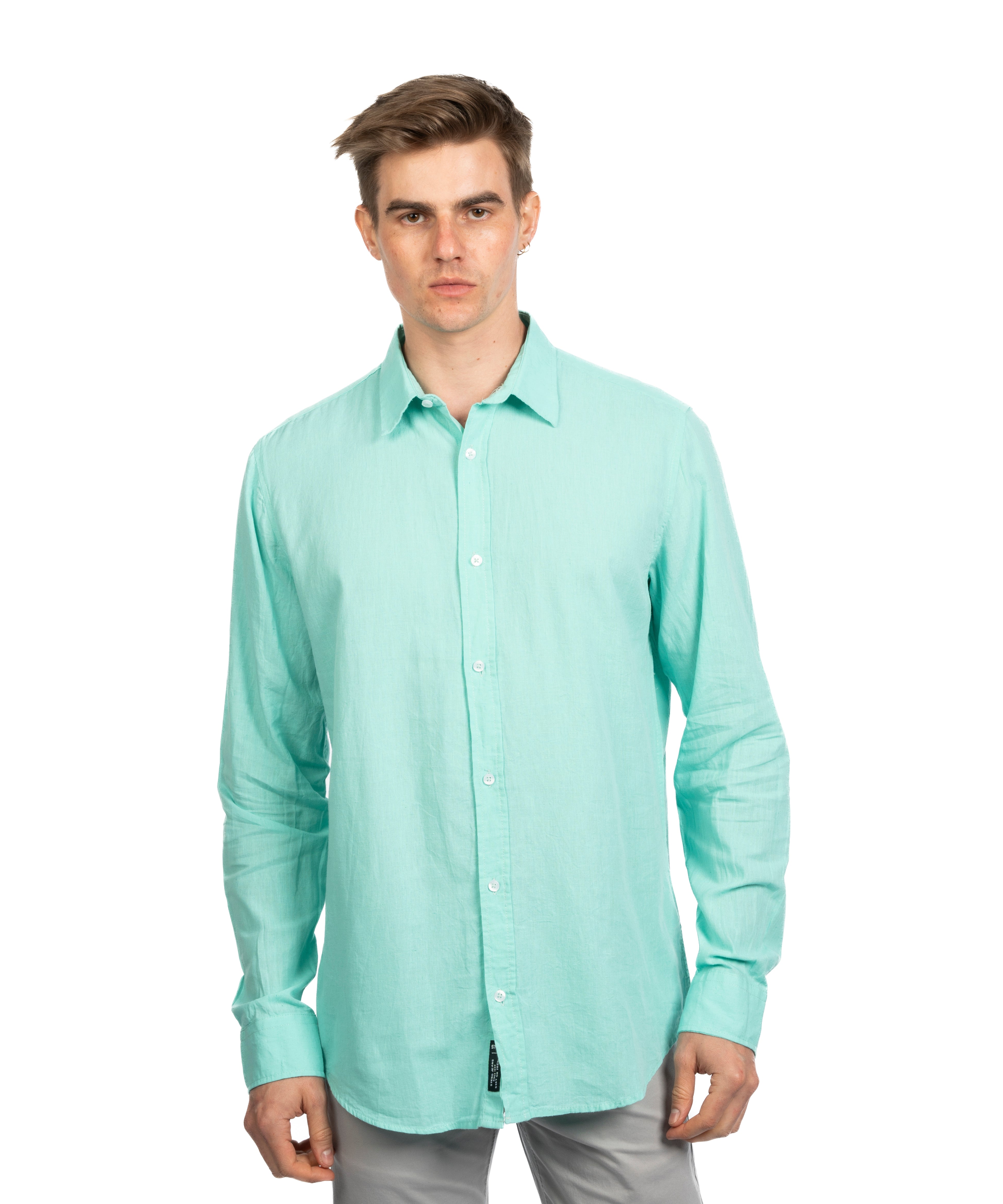 Long Sleeve Shirt - Men - Plain