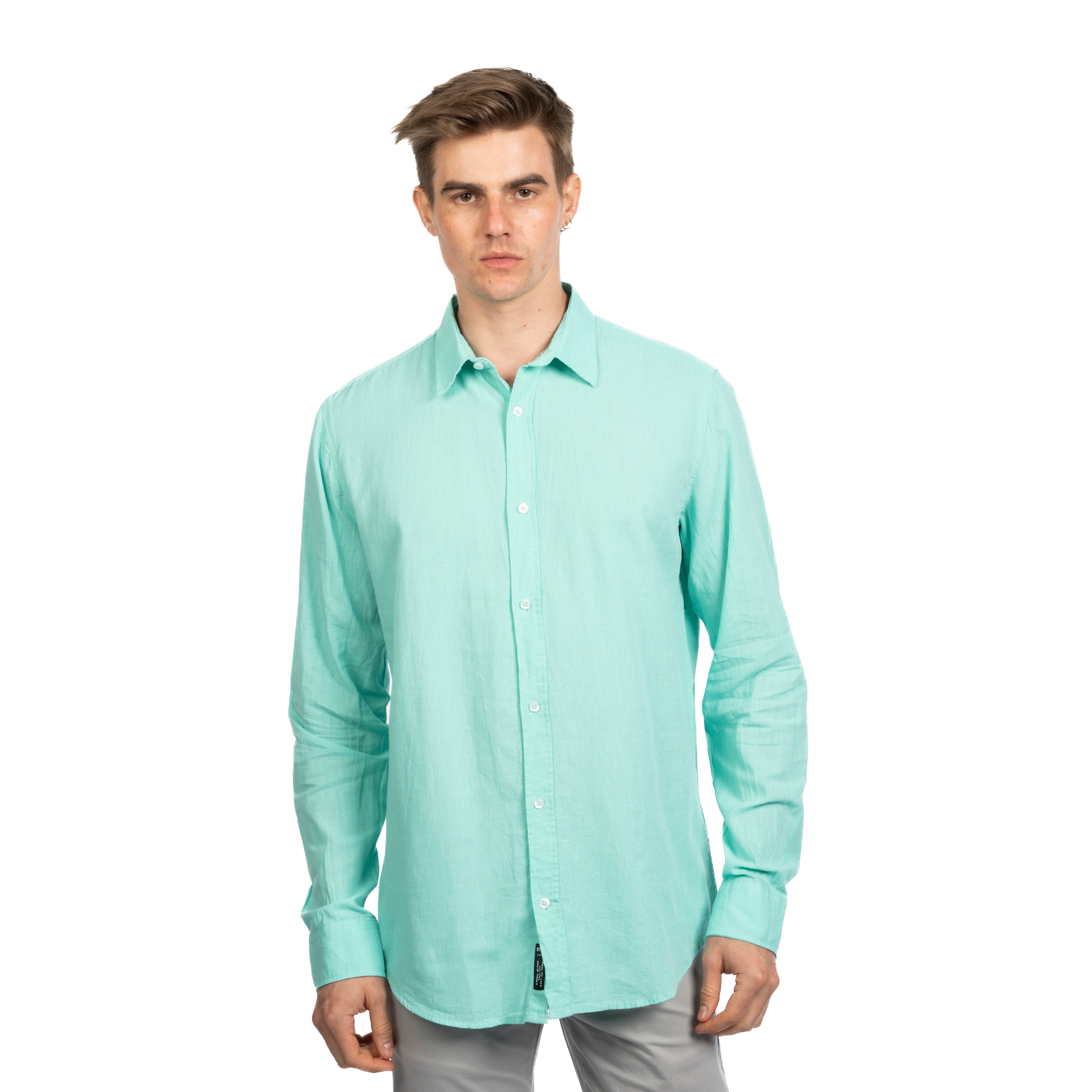 Long Sleeve Shirt - Men - Plain
