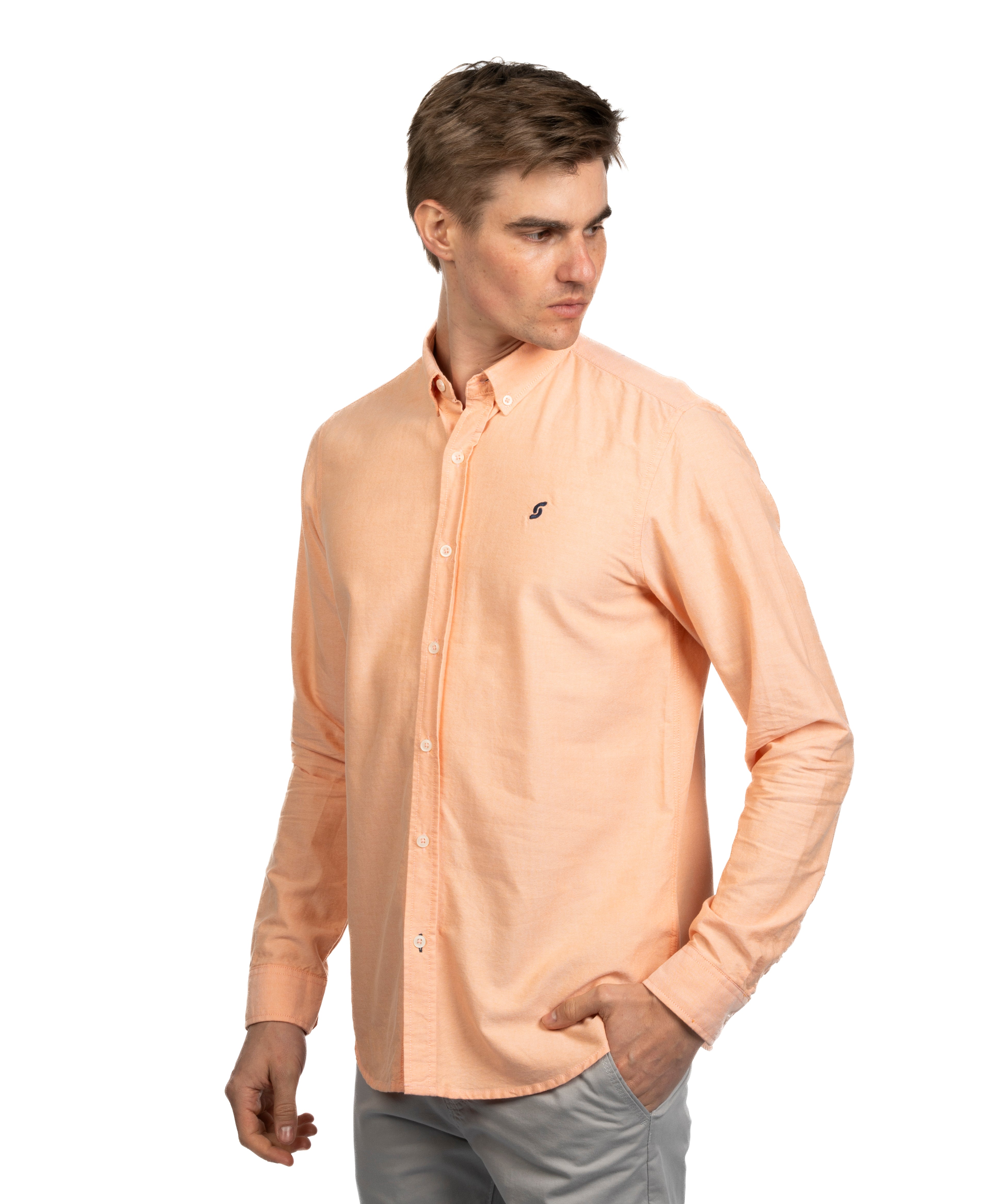 Long Sleeve Shirt - Men - Plain