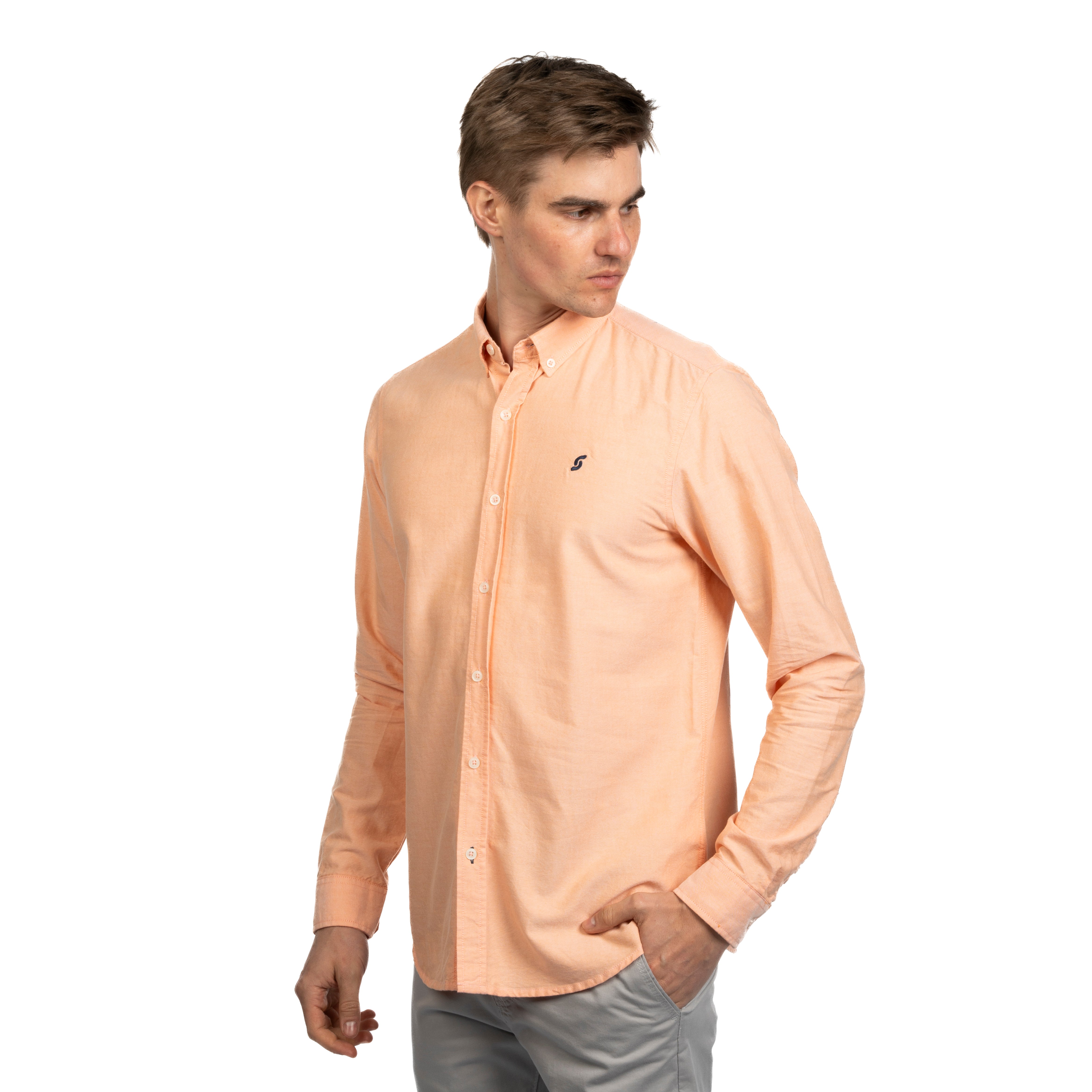 Long Sleeve Shirt - Men - Plain