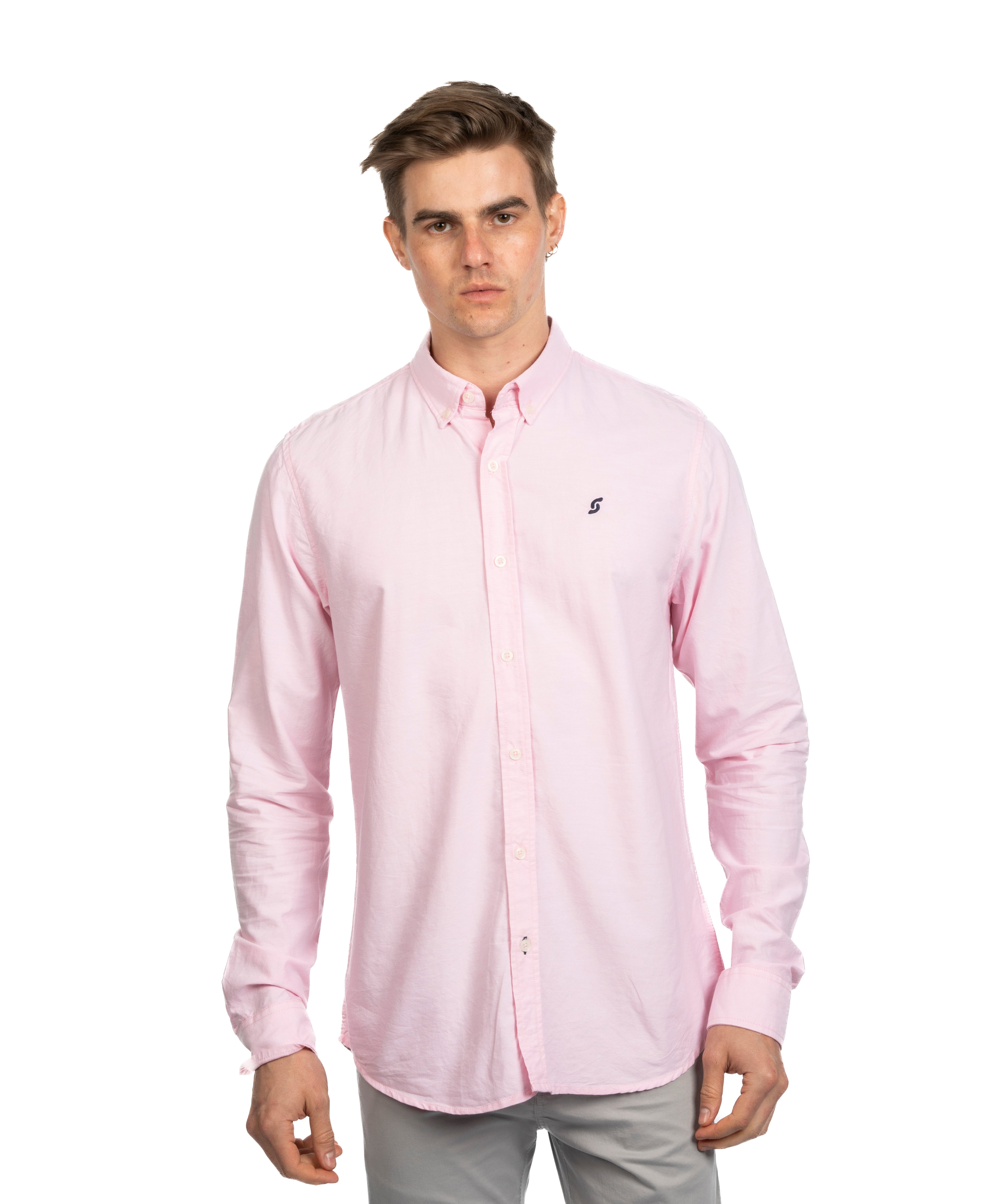 Long Sleeve Shirt - Men - Plain