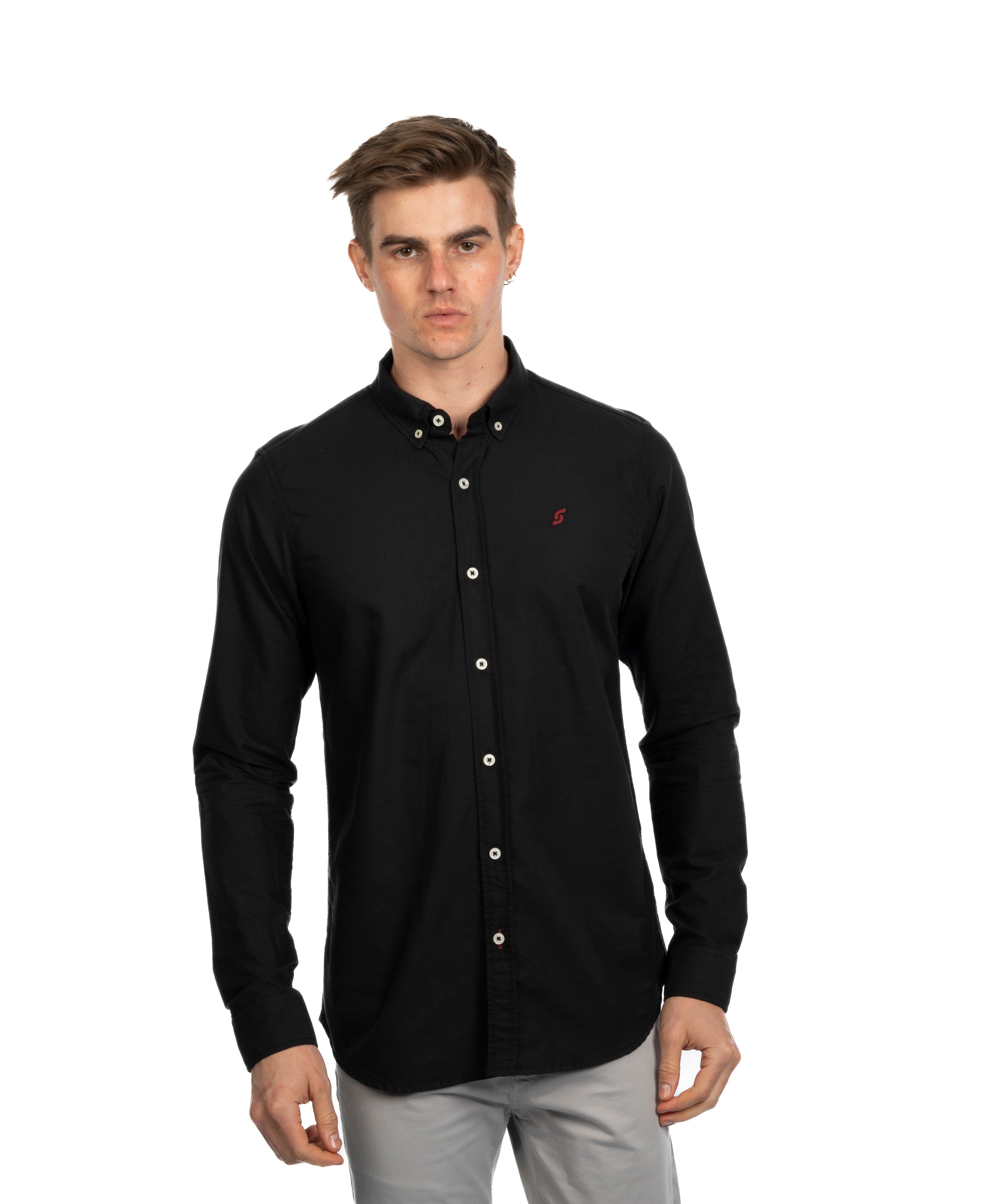 Long Sleeve Shirt - Men - Plain
