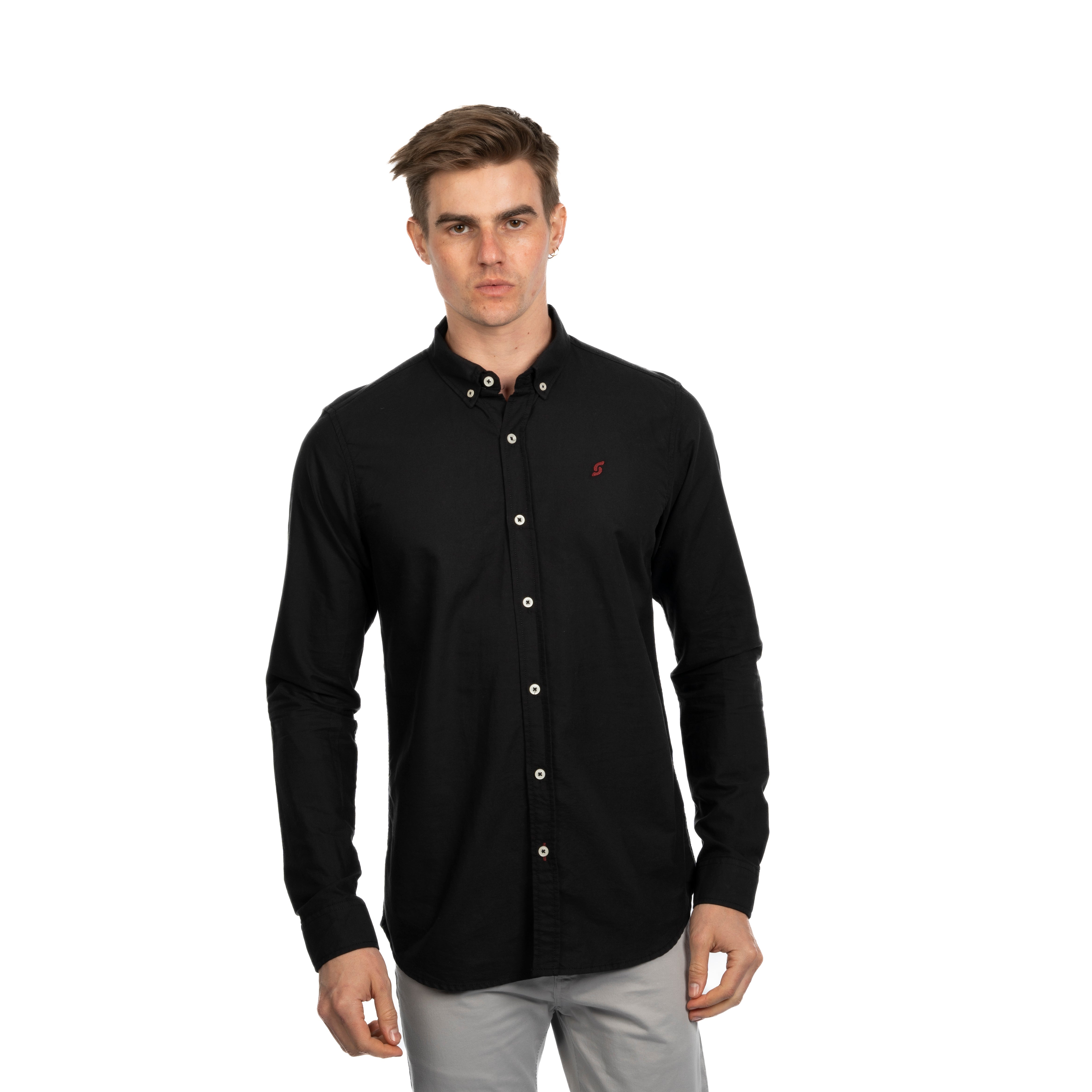 Long Sleeve Shirt - Men - Plain