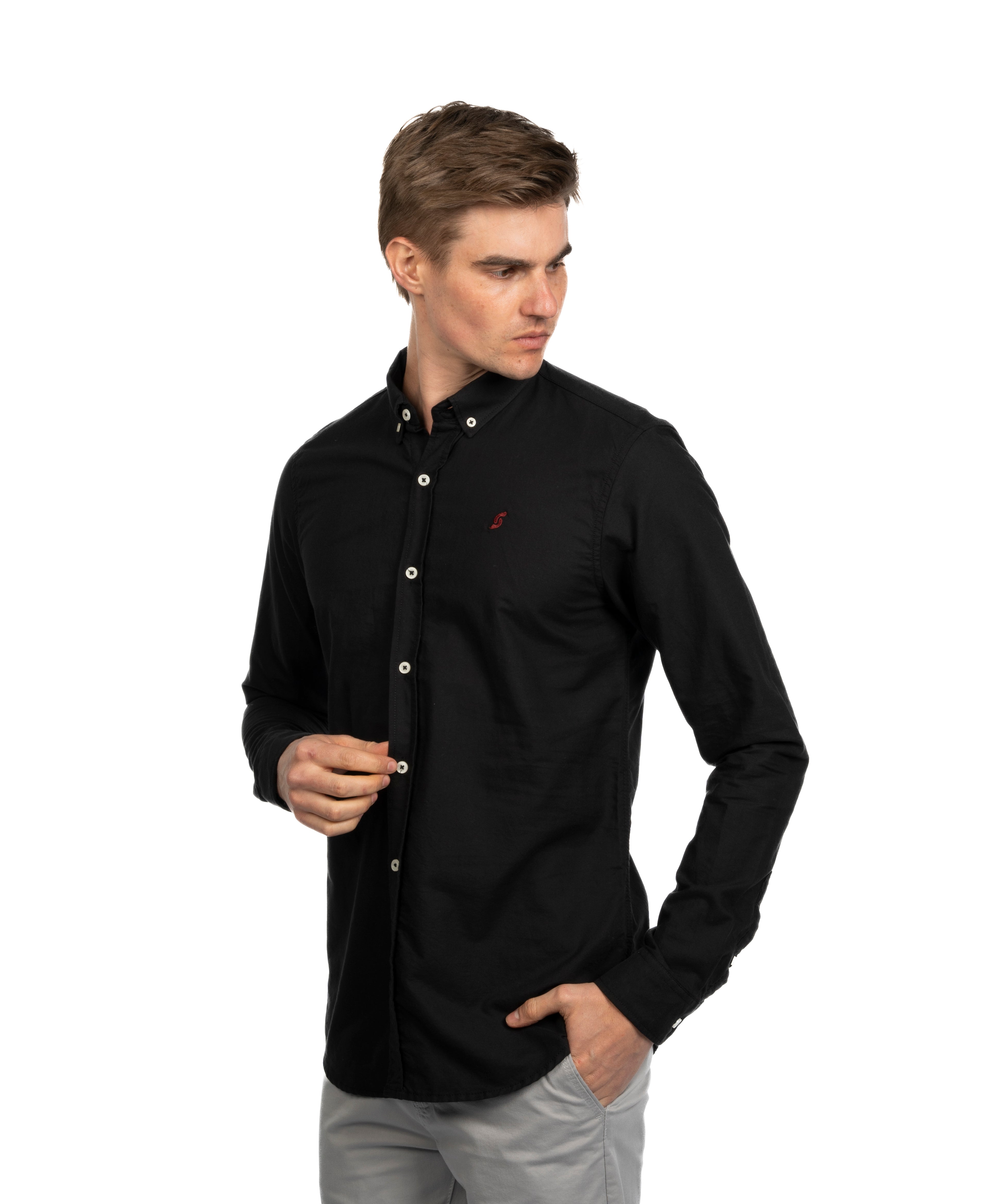 Long Sleeve Shirt - Men - Plain