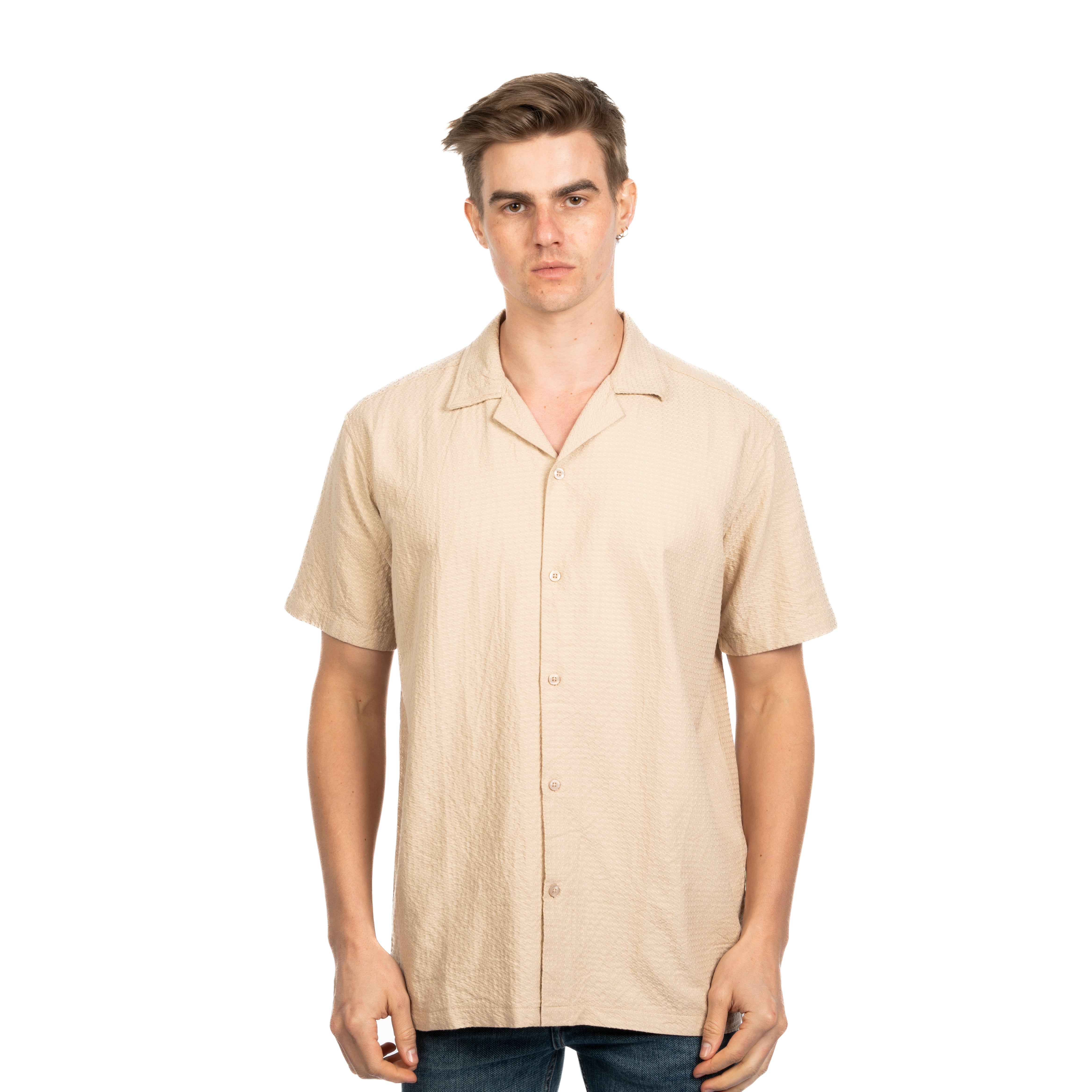 Half Sleeve Shirt - Men - Striped