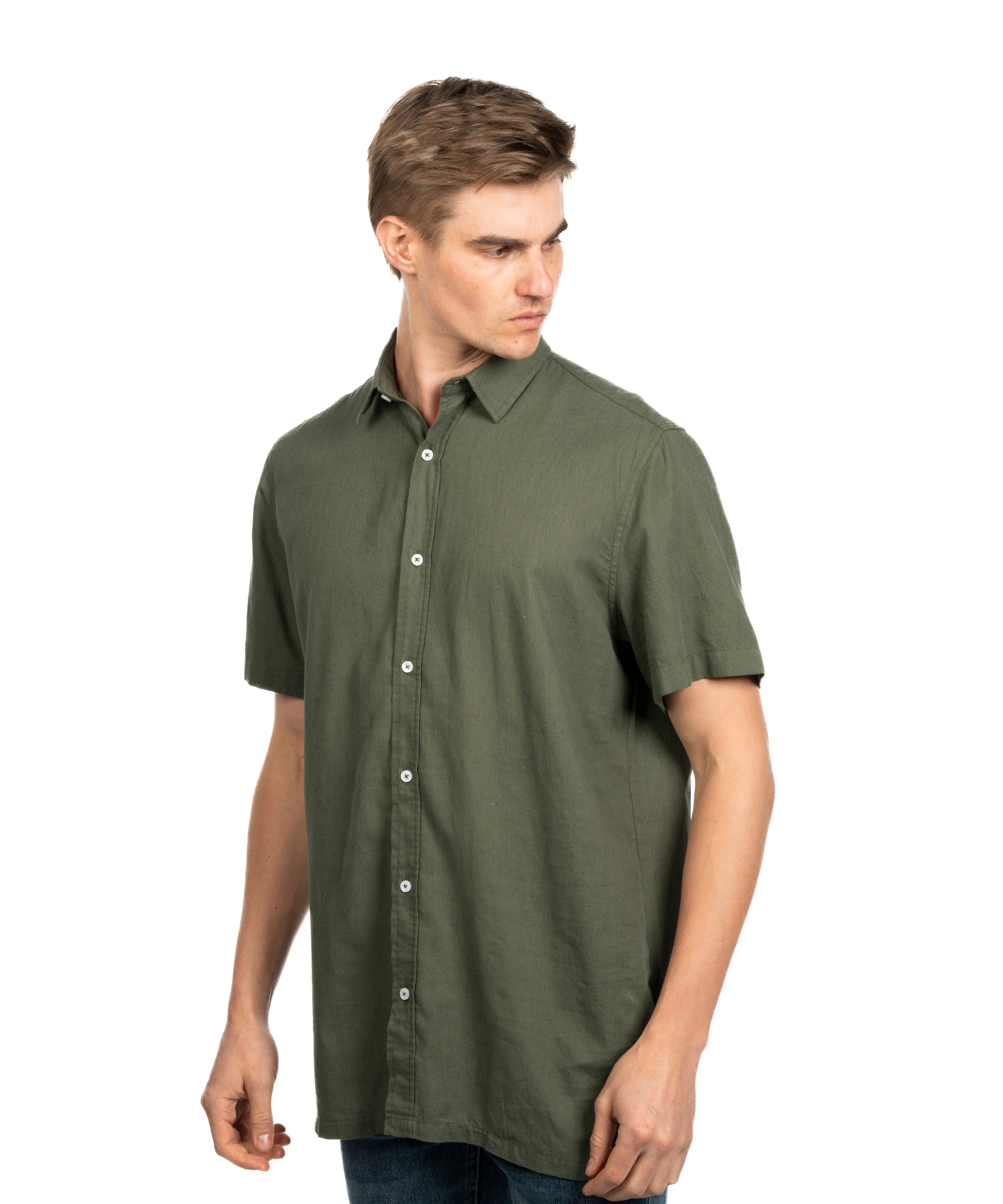 Half Sleeve Shirt - Men - Striped