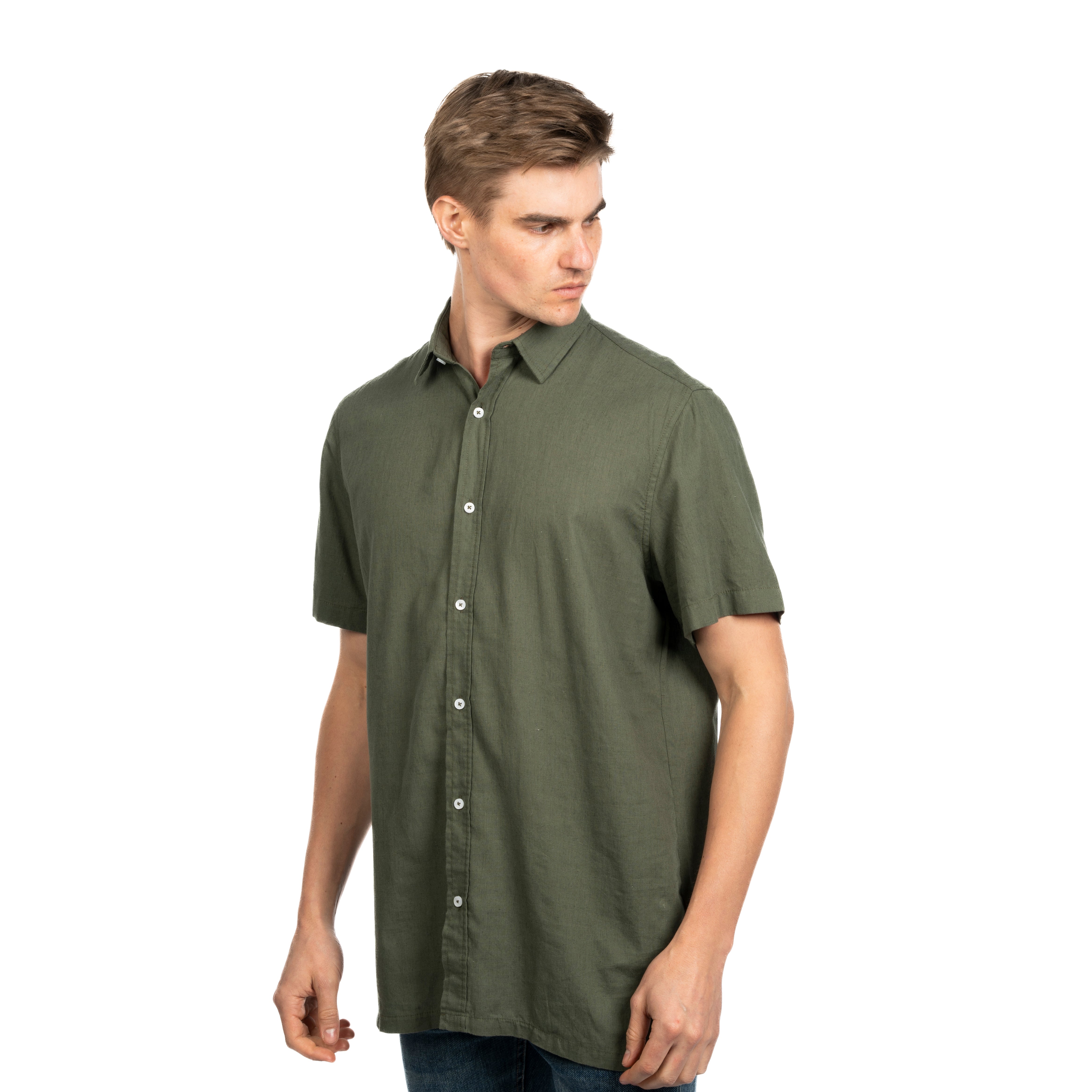 Half Sleeve Shirt - Men - Striped