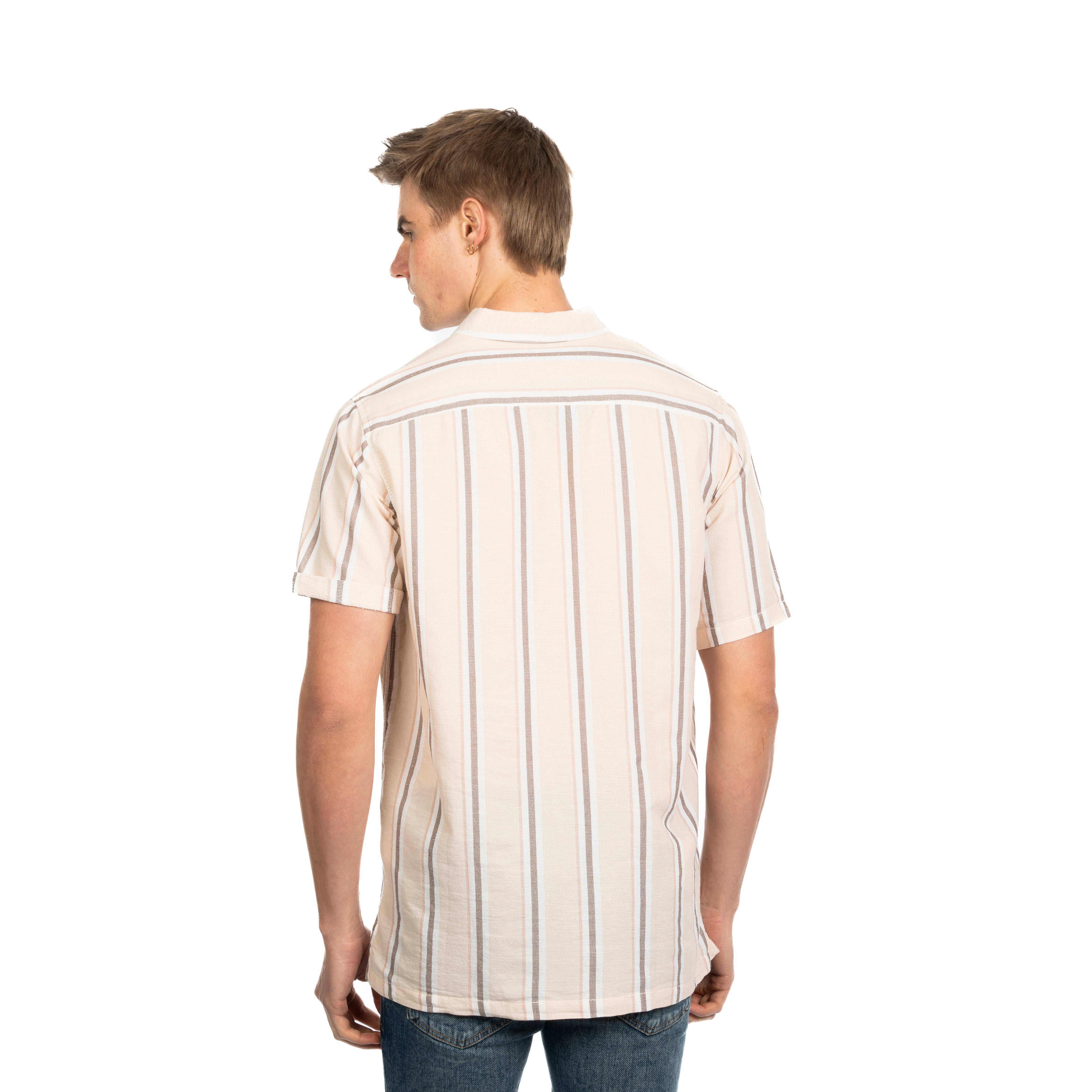 Half Sleeve Shirt - Men - Striped