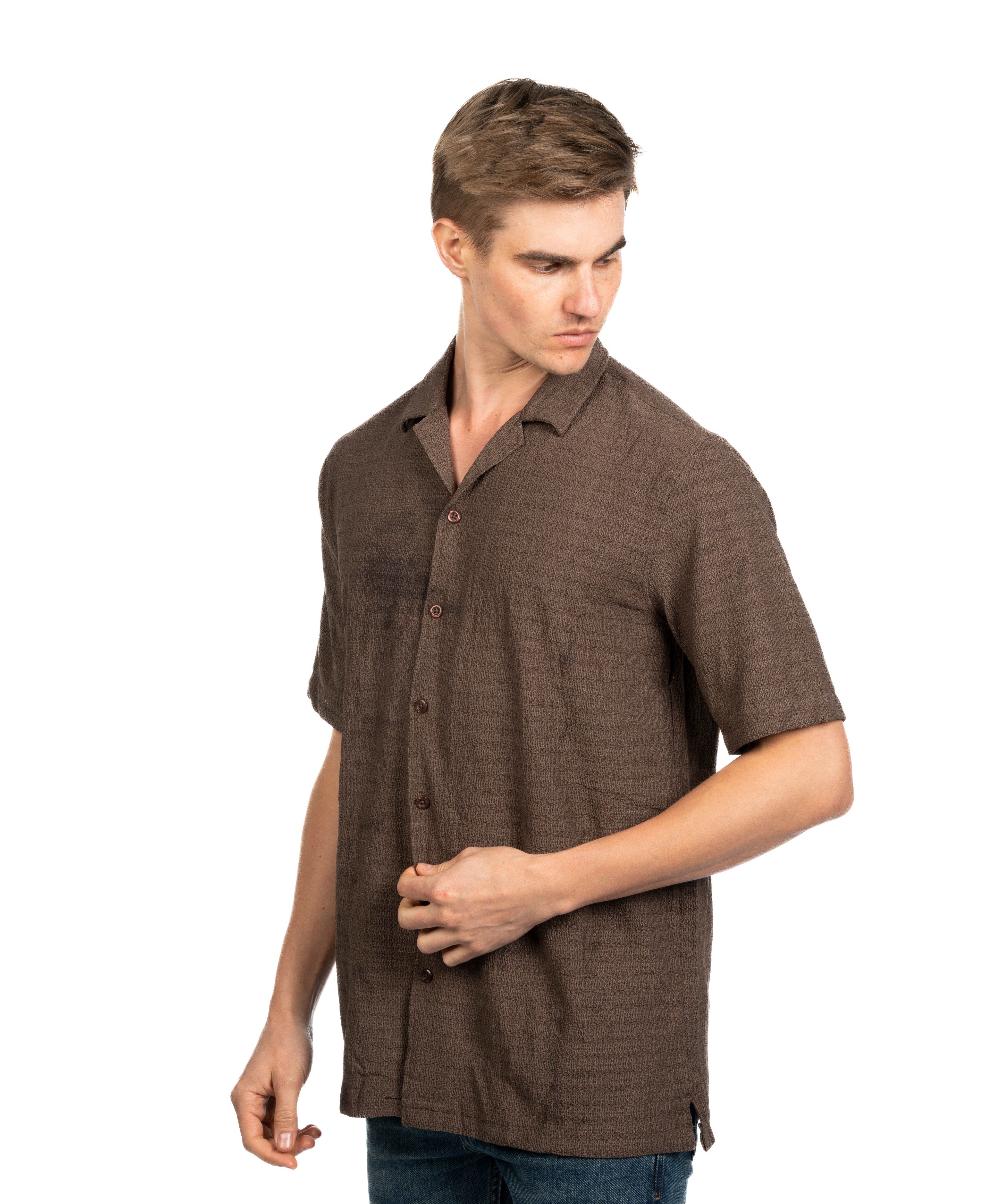 Half Sleeve Shirt - Men - Plain