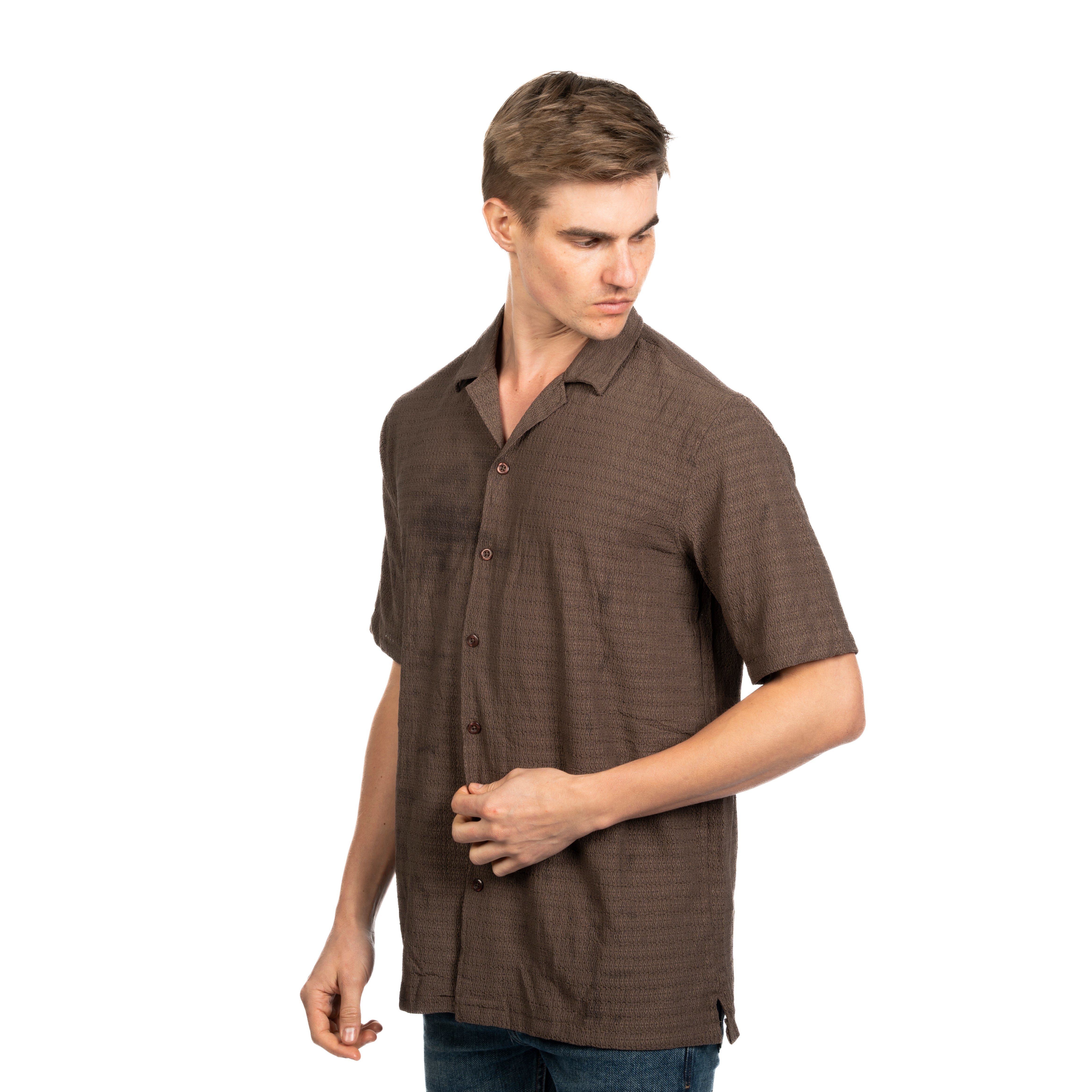 Half Sleeve Shirt - Men - Plain